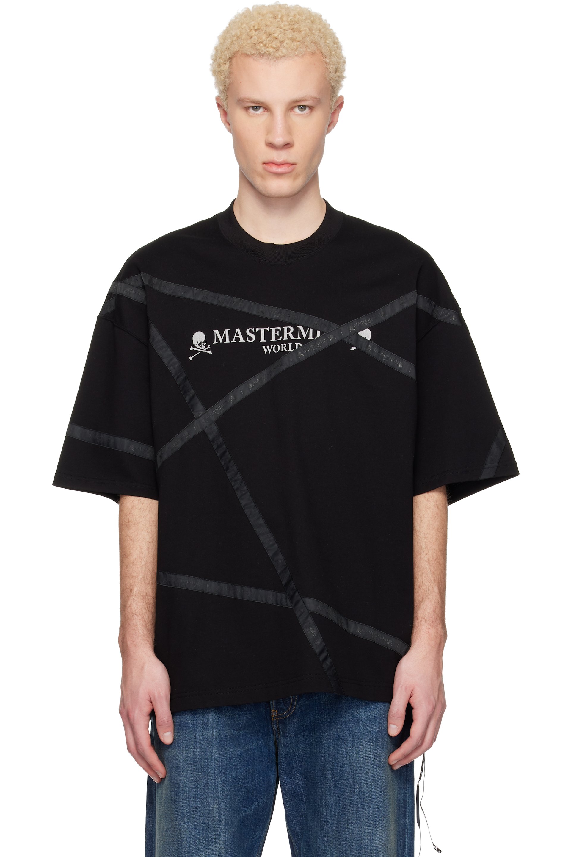 MASTERMIND WORLD - Black Wrapped SS T-shirt