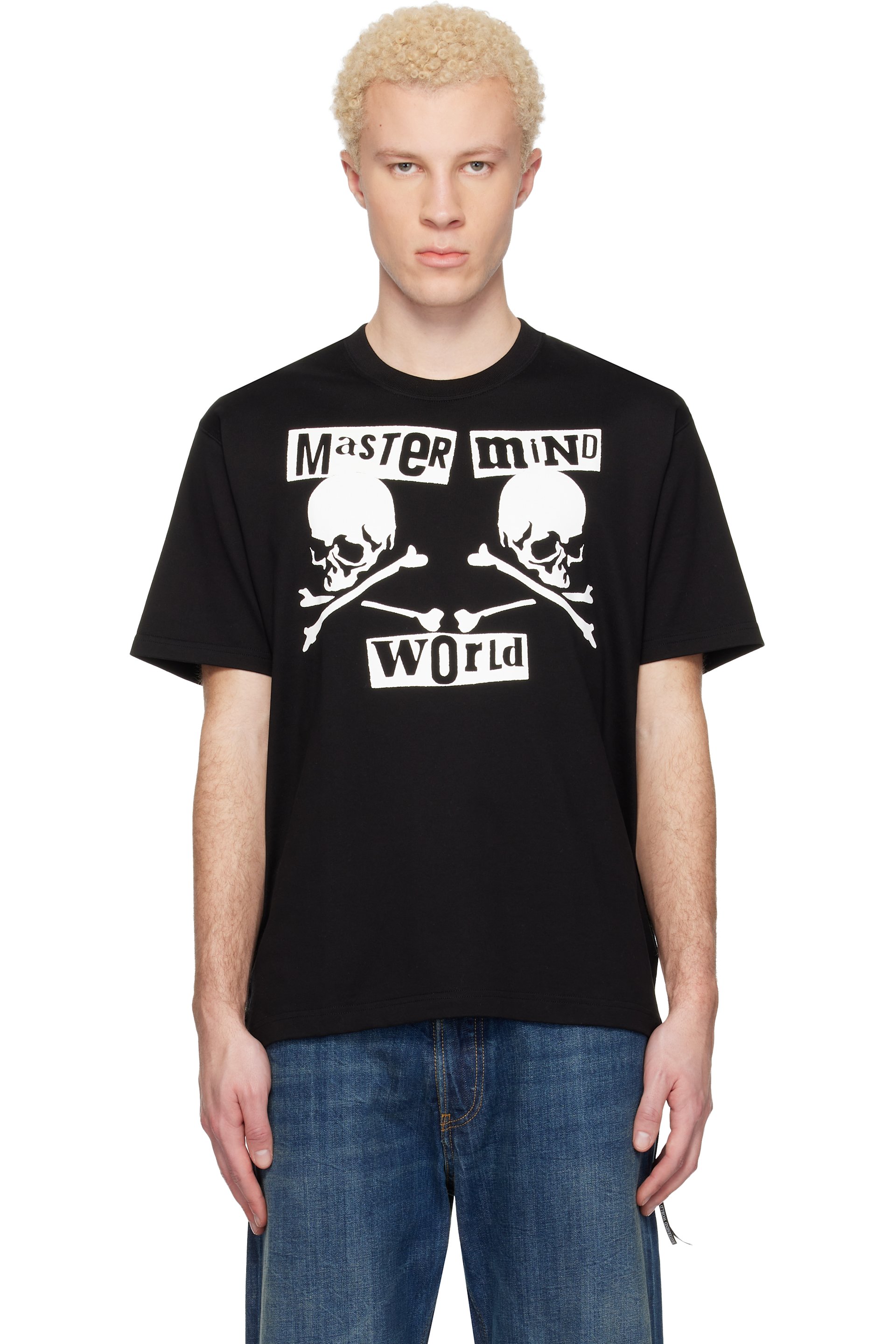MASTERMIND WORLD - Black MW Flyer SS T-shirt
