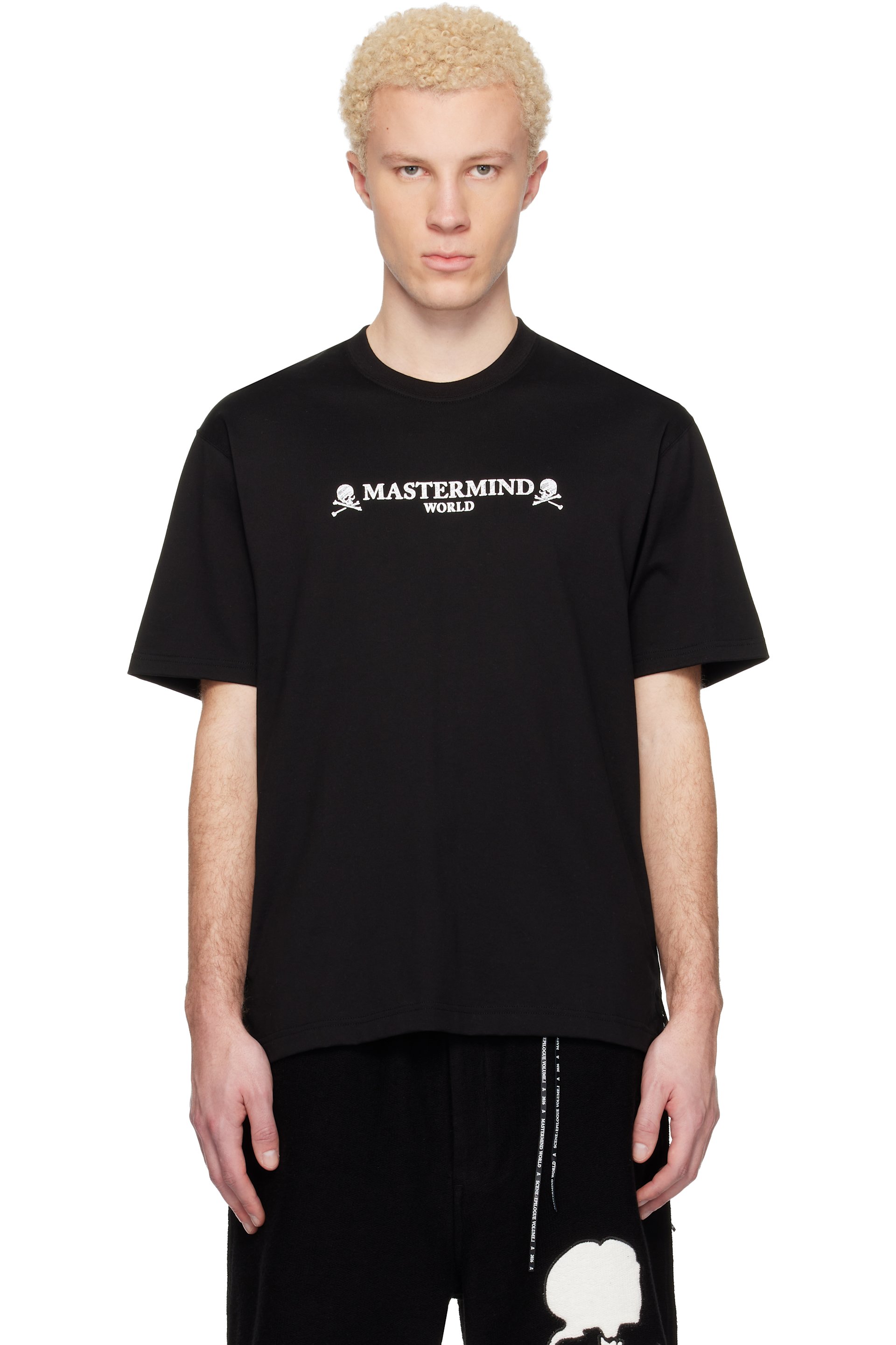MASTERMIND WORLD - Black MW OG Puffed SS T-shirt