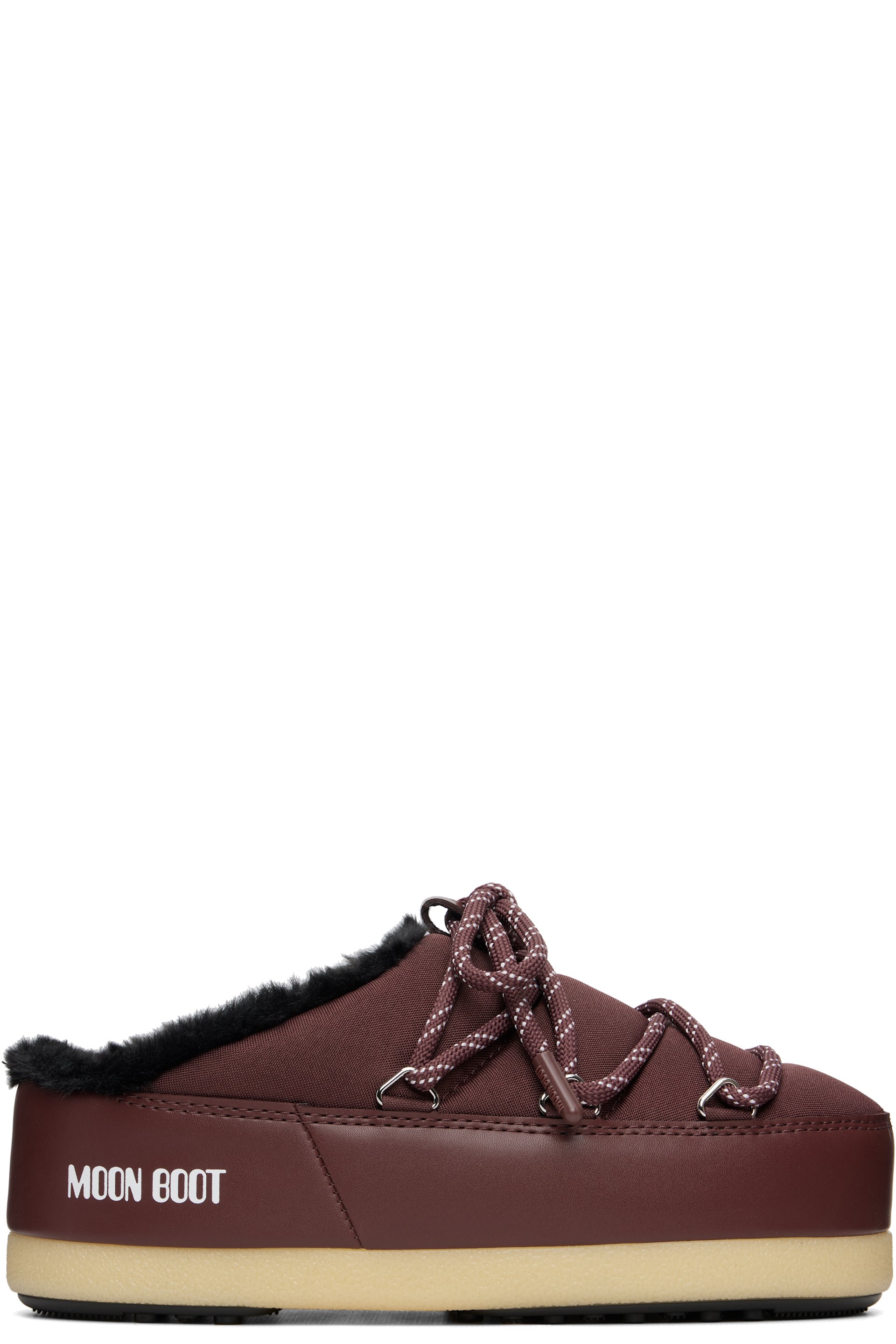Moon Boot - 酒红色 EVX Nylon 穆勒鞋