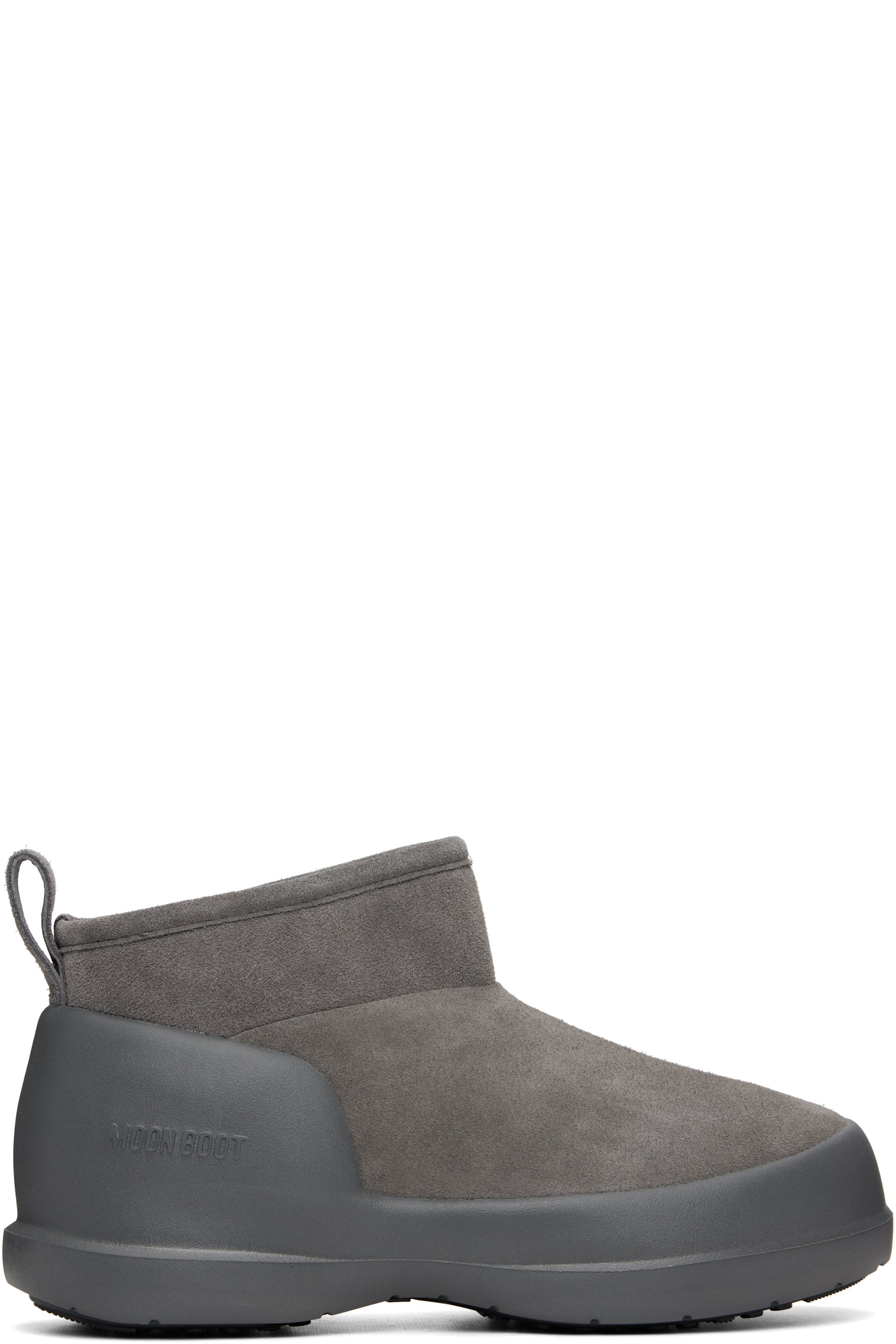 Moon Boot - Gray Mezzaluna Suede Low Boots