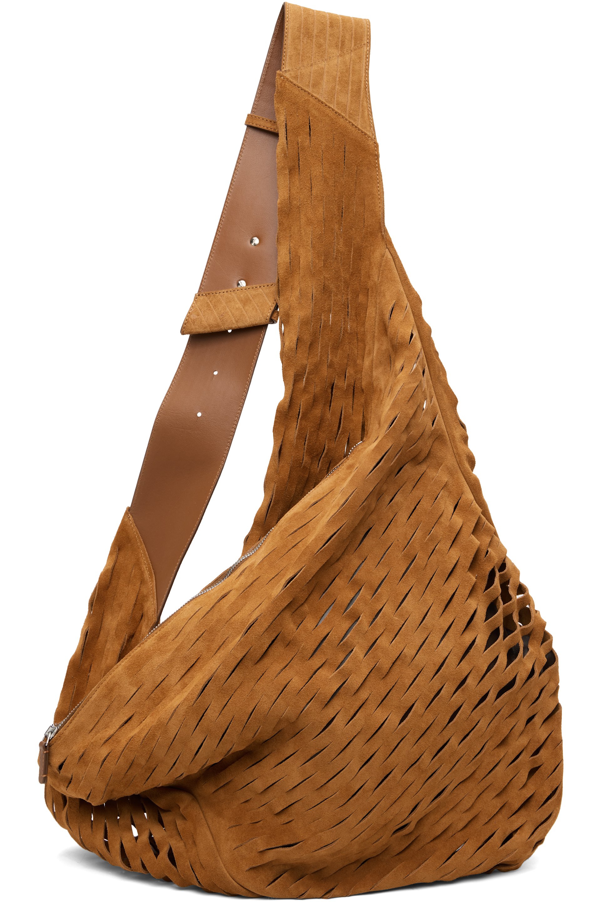 Kiko Kostadinov - Sac torsadé Fiore brun clair