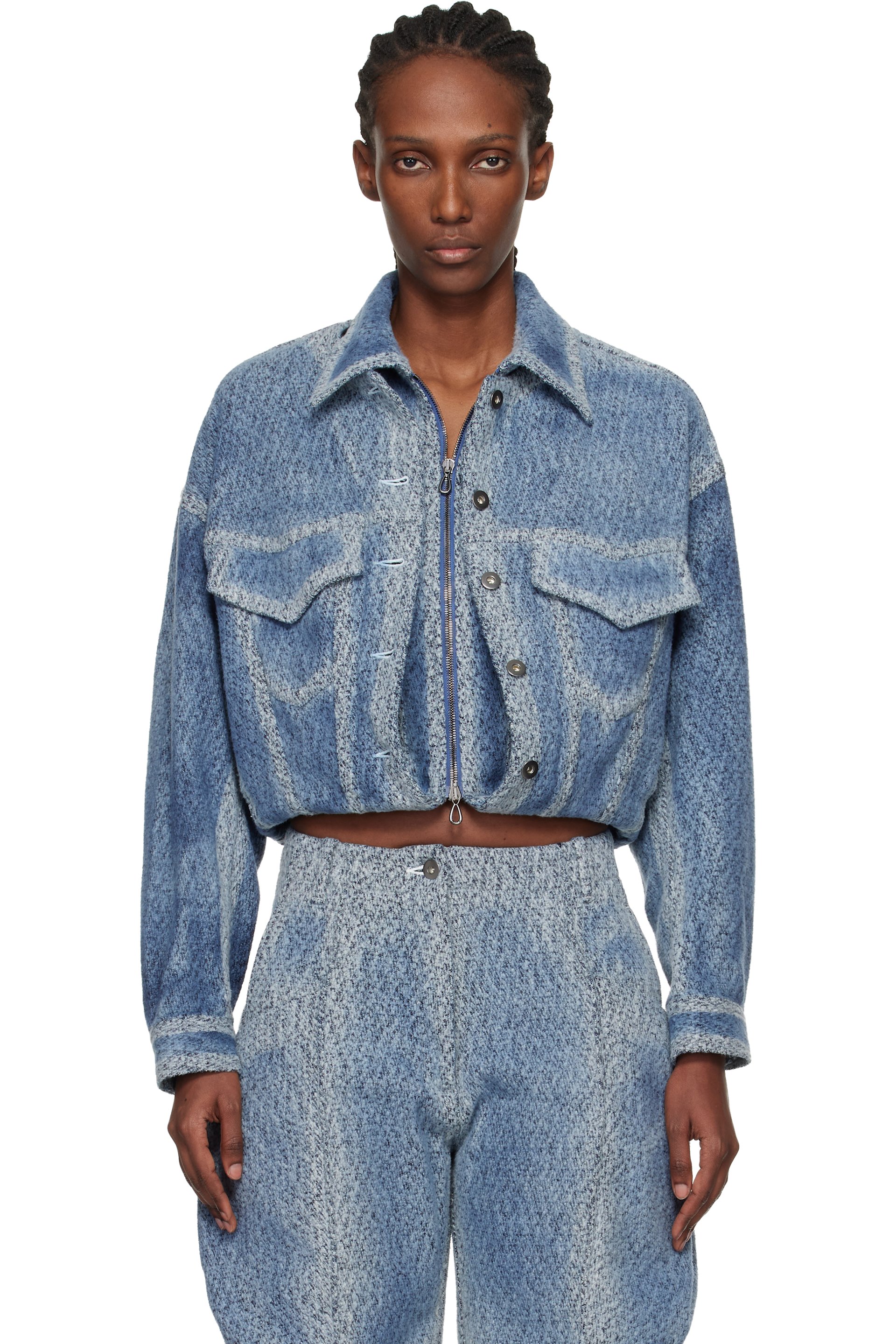 Kiko Kostadinov - Blue Centennial Denim Jacket