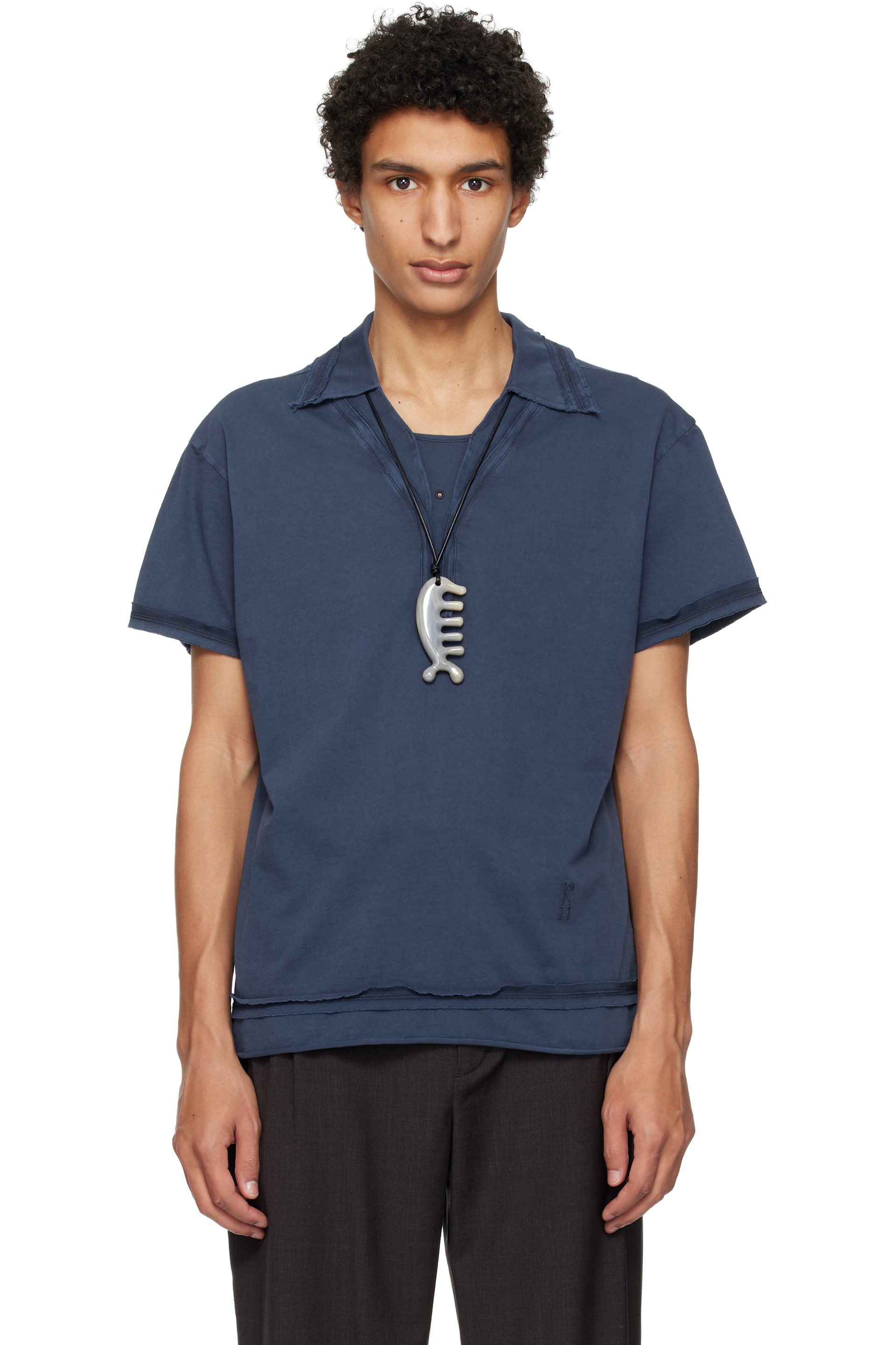 Kiko Kostadinov: Navy Otak Polo | SSENSE