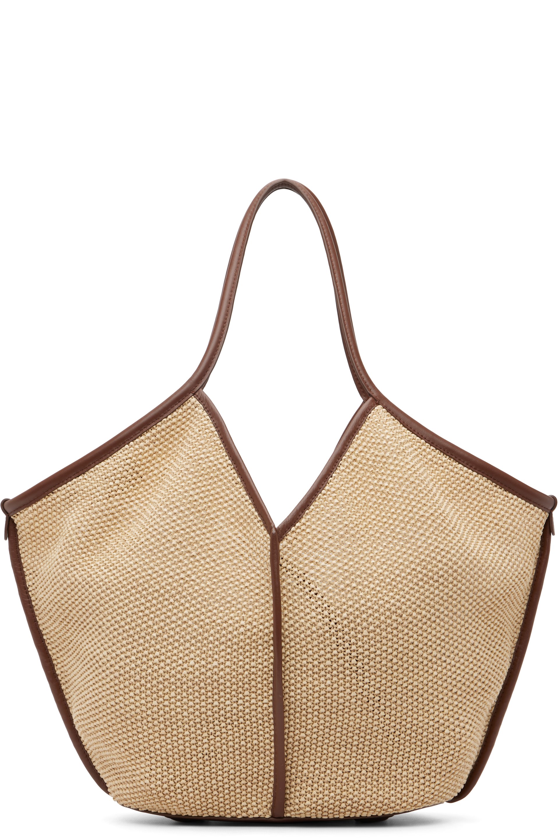 HEREU - Cabas Calella beige en raphia souple