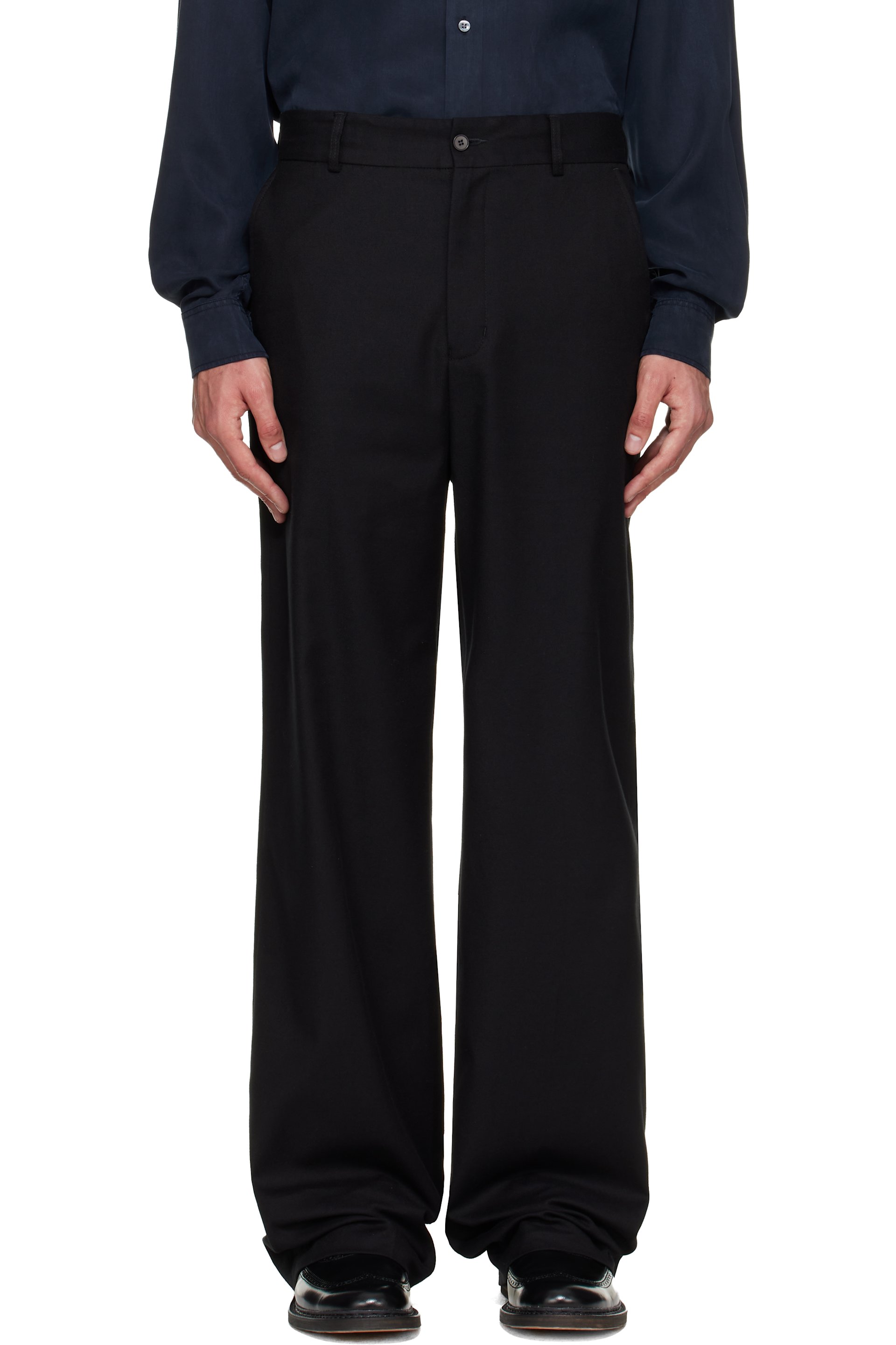 HOPE - Pantalon droit noir