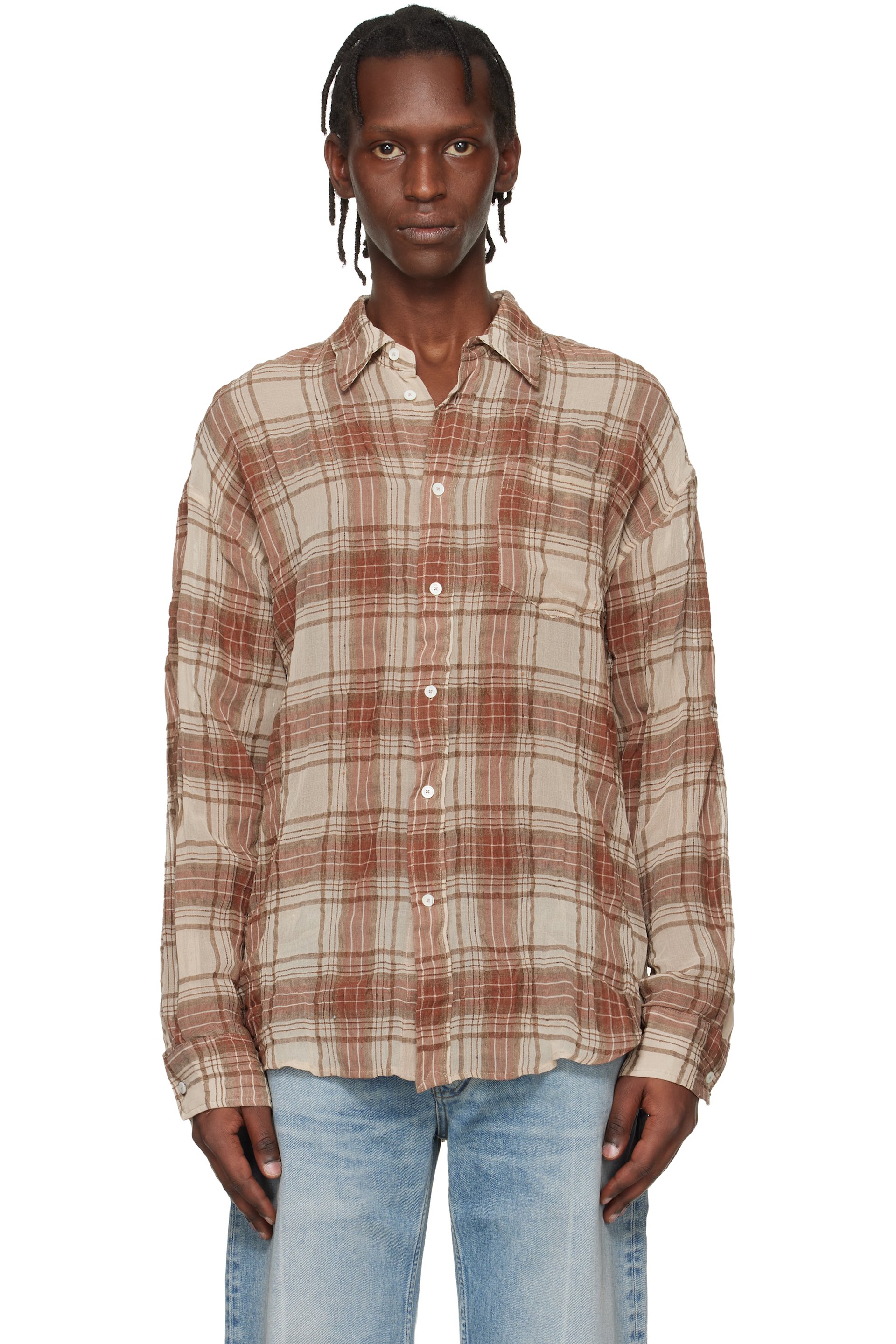 HOPE - Chemise ample brune