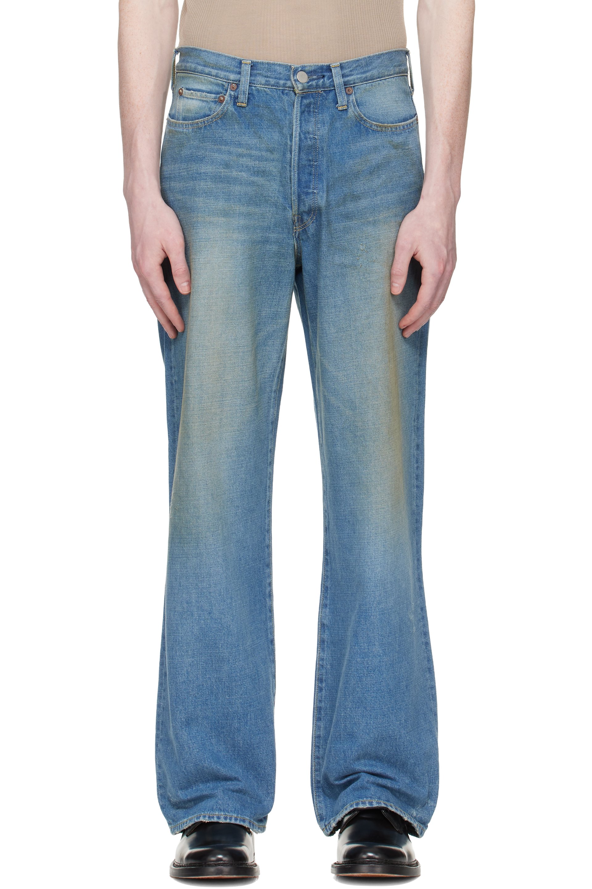 ssstein - Blue Loose Jeans