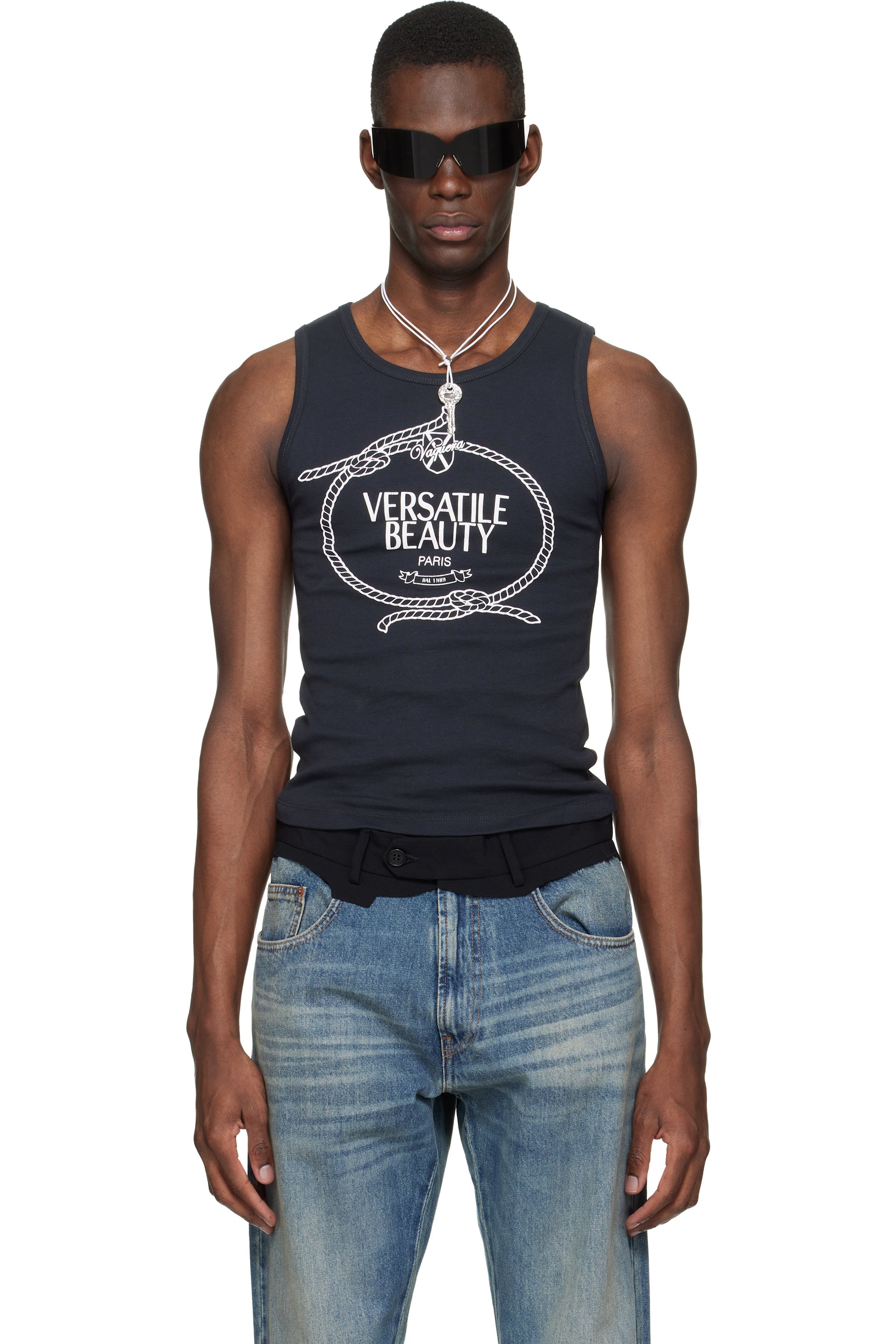 VAQUERA - Black 'Versatile Beauty' Tank Top