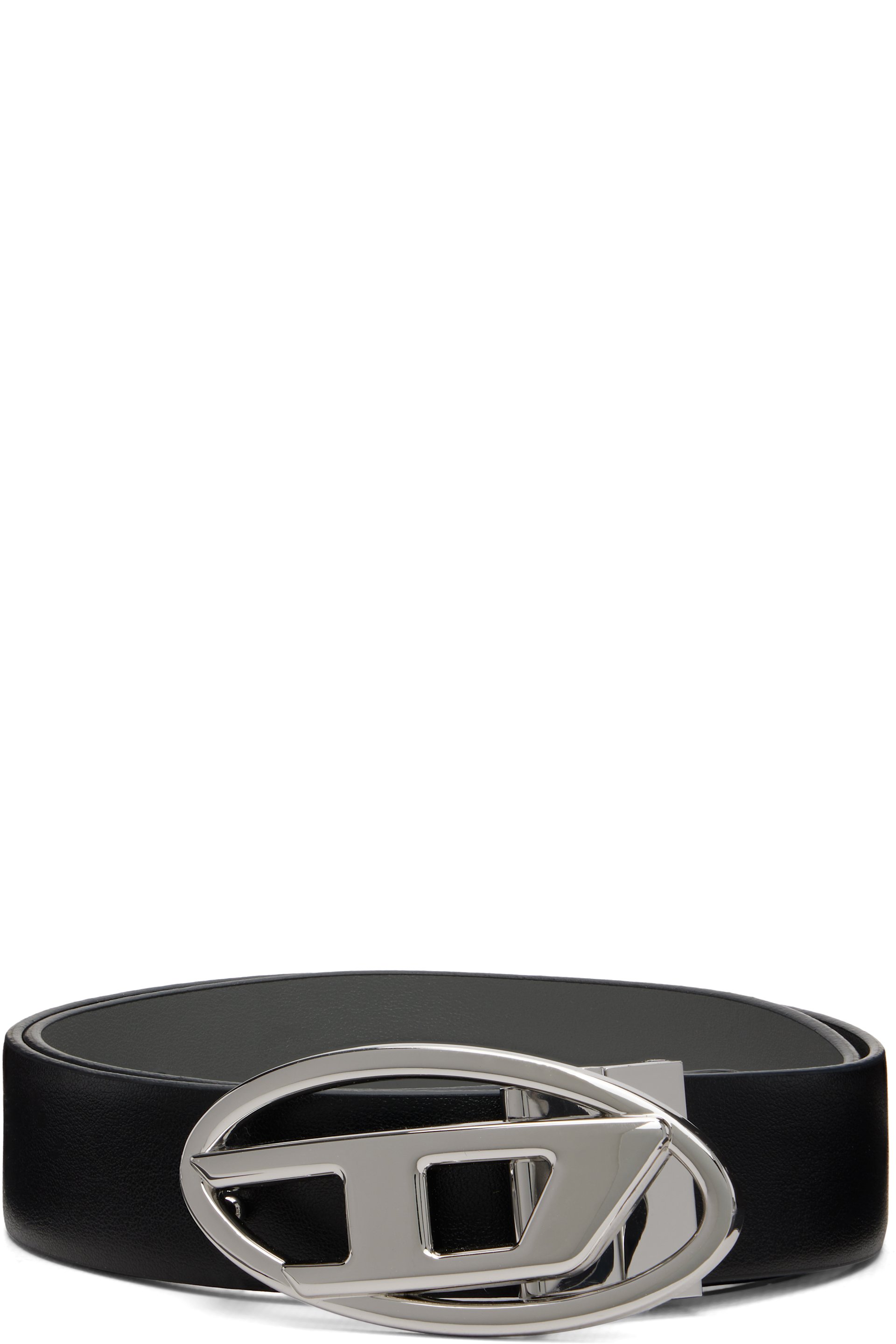 Diesel - Black 3.9cm Leather Reversible Belt