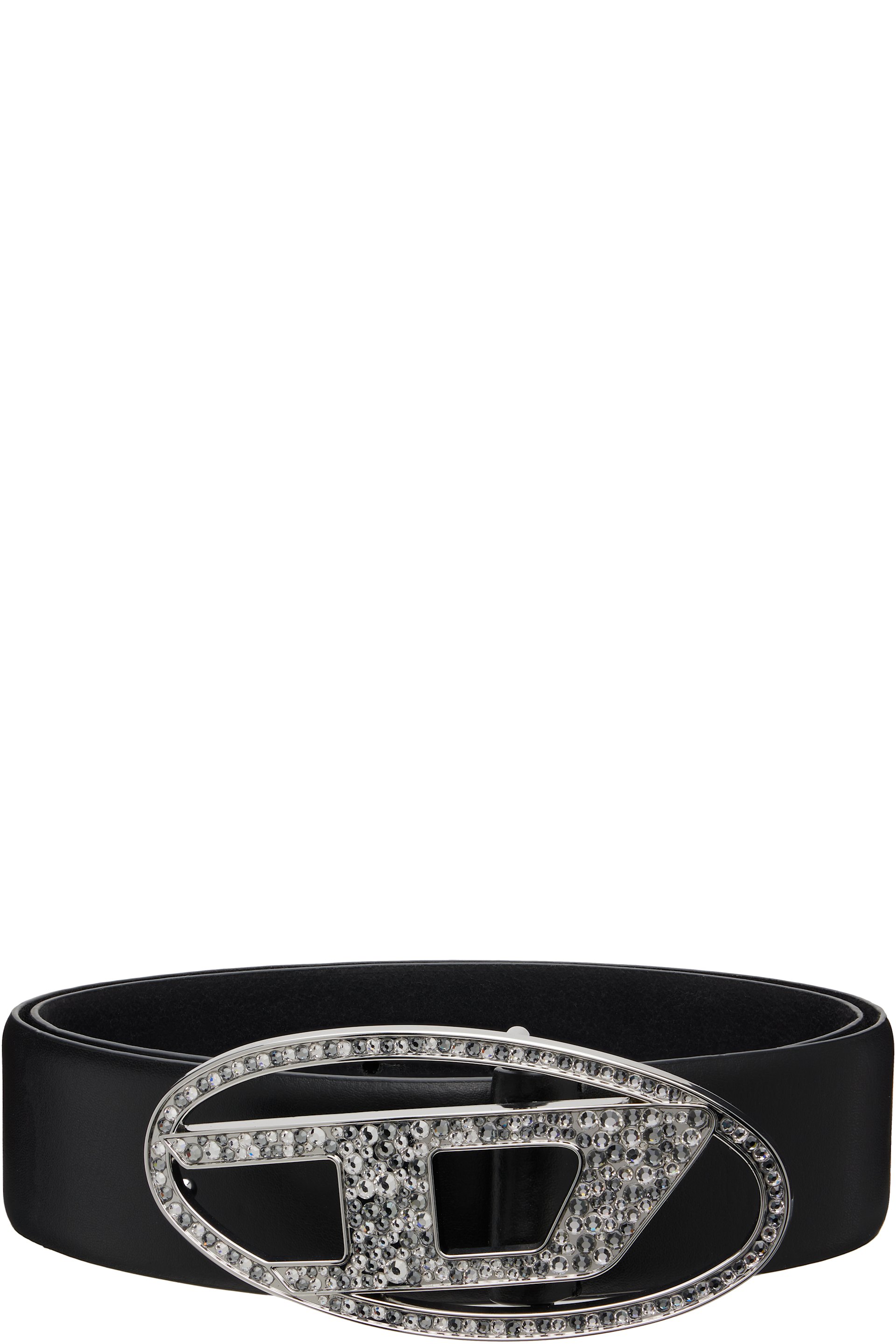 Diesel - Black B-1DR Strass Belt