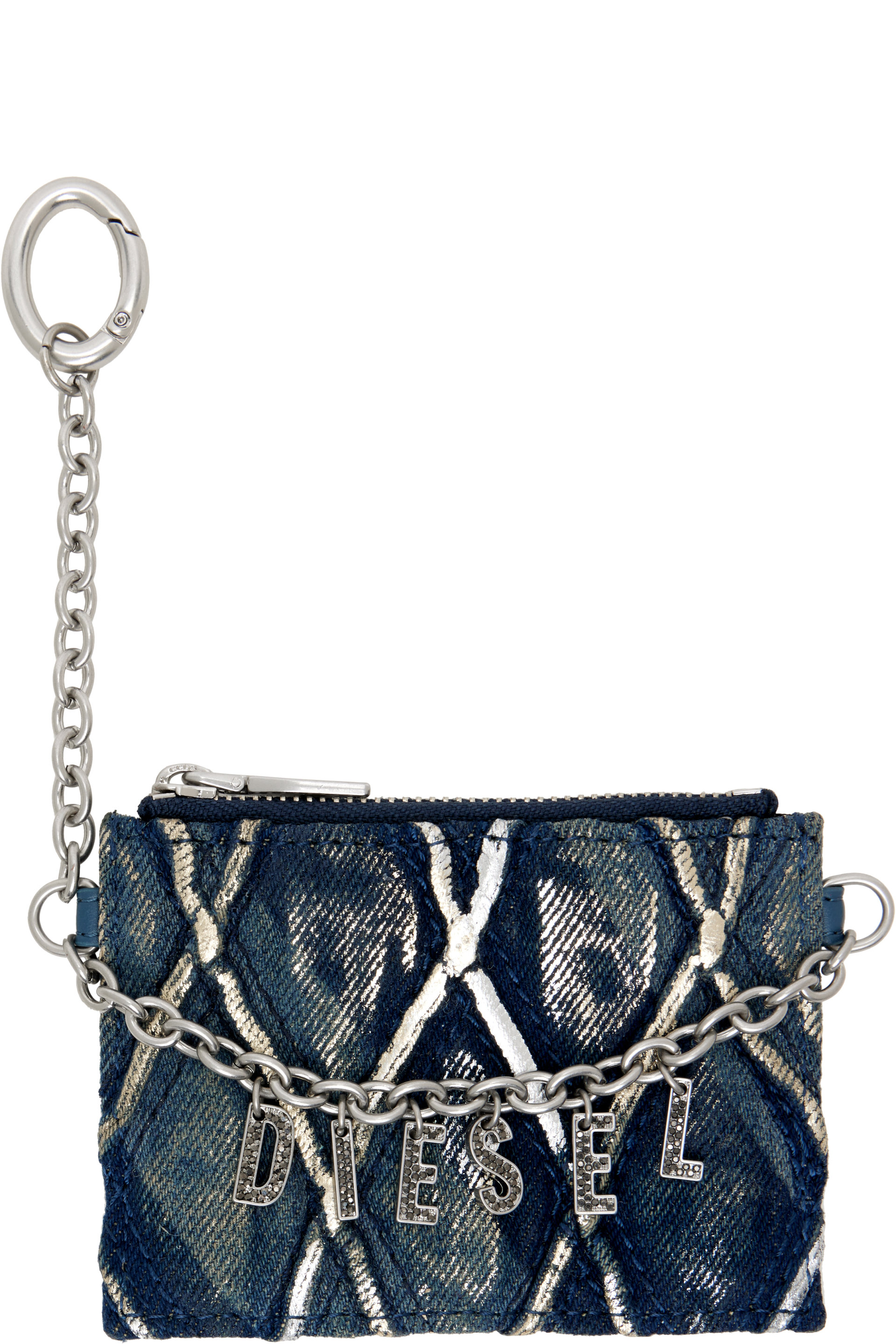 Diesel - Porte-carte bleu marine à chaine