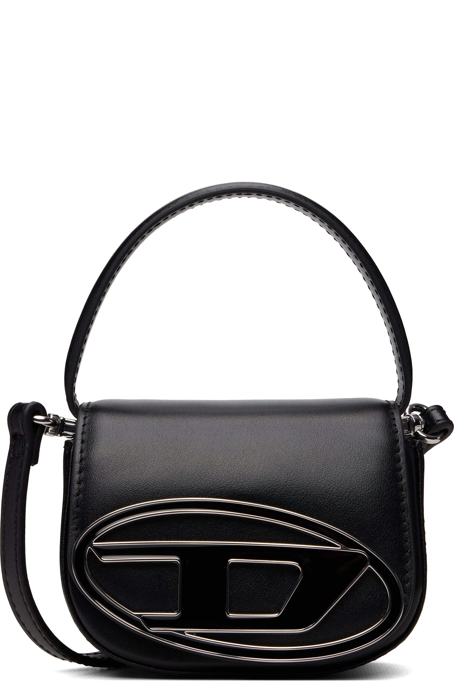 Diesel - Black 1DR XS-Iconic D Logo Plaque Mini Bag