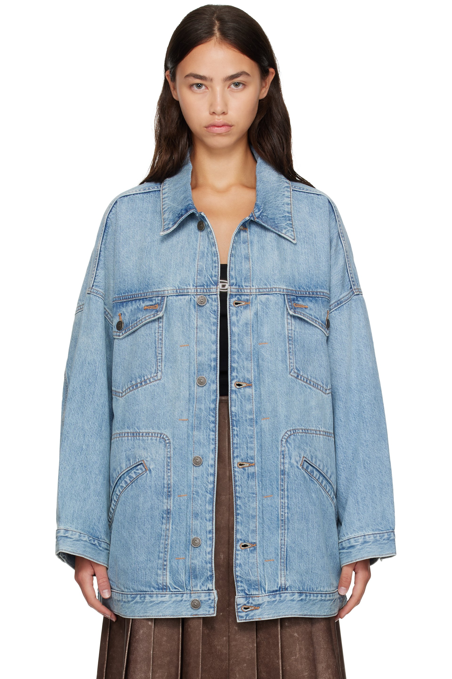 Diesel - Blue Oversized Workwear Denim Jacket