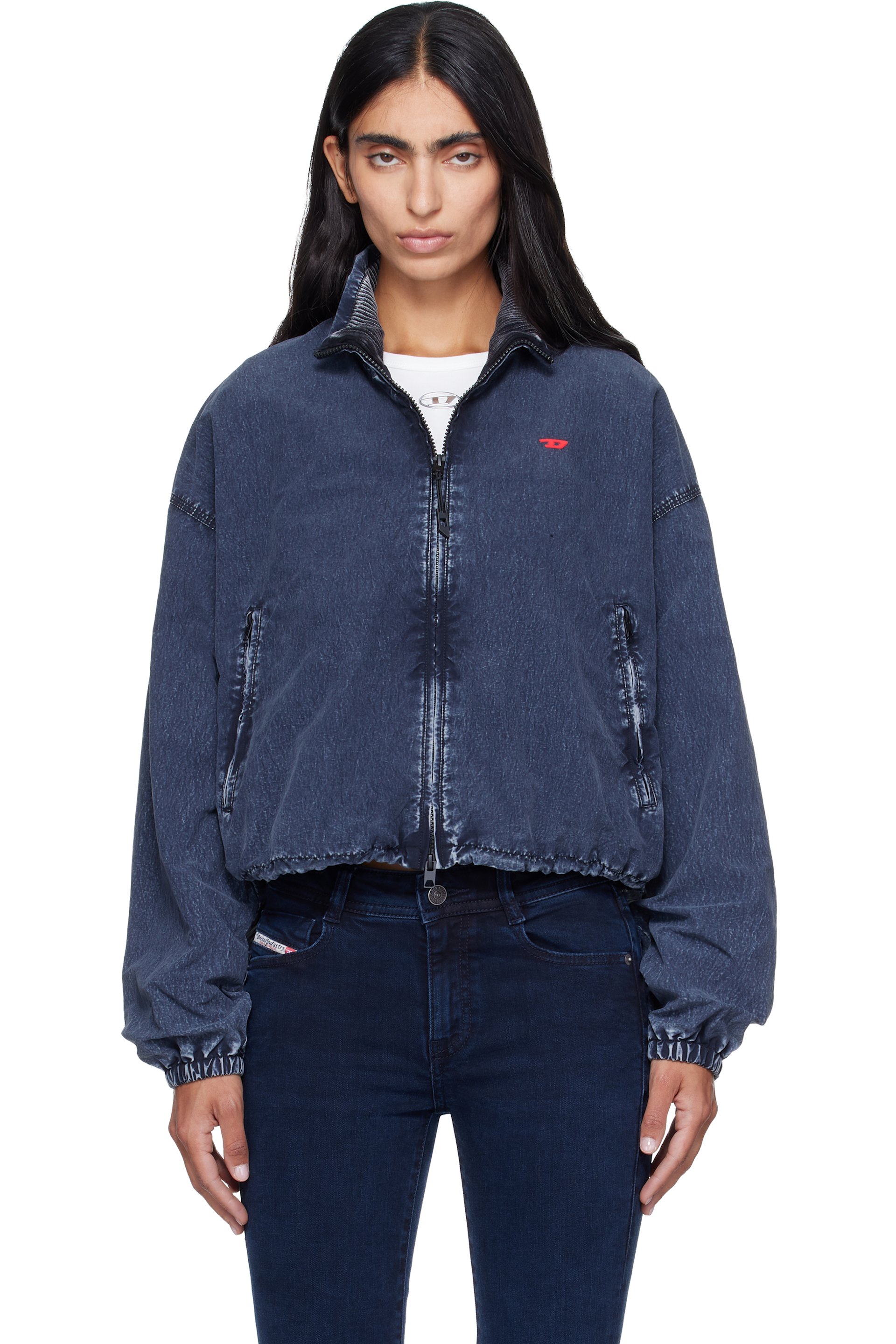Diesel - Black Faded Bomber Jacket