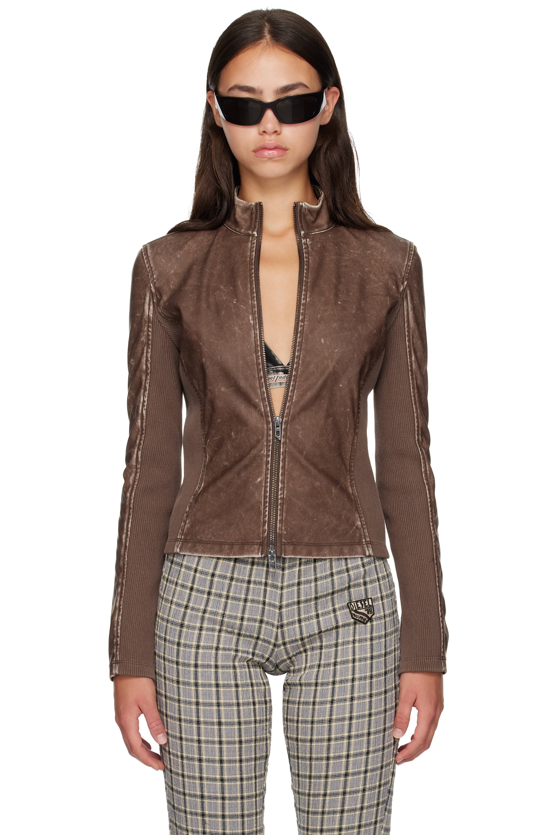 Diesel - Brown Biker Jacket