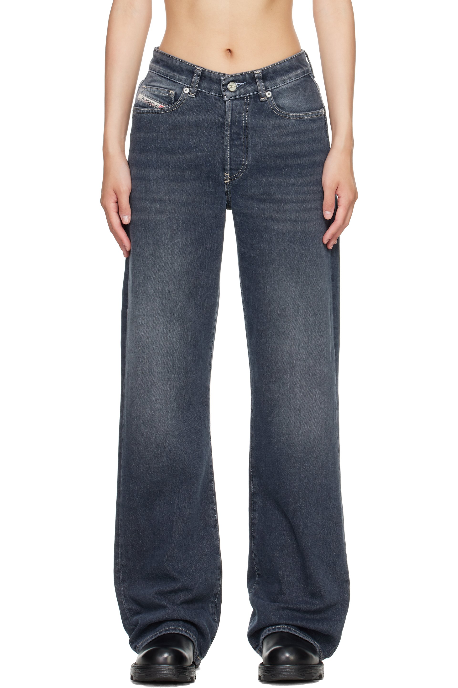 Diesel - Blue High Waist 1971 D-Sent Regular Jeans