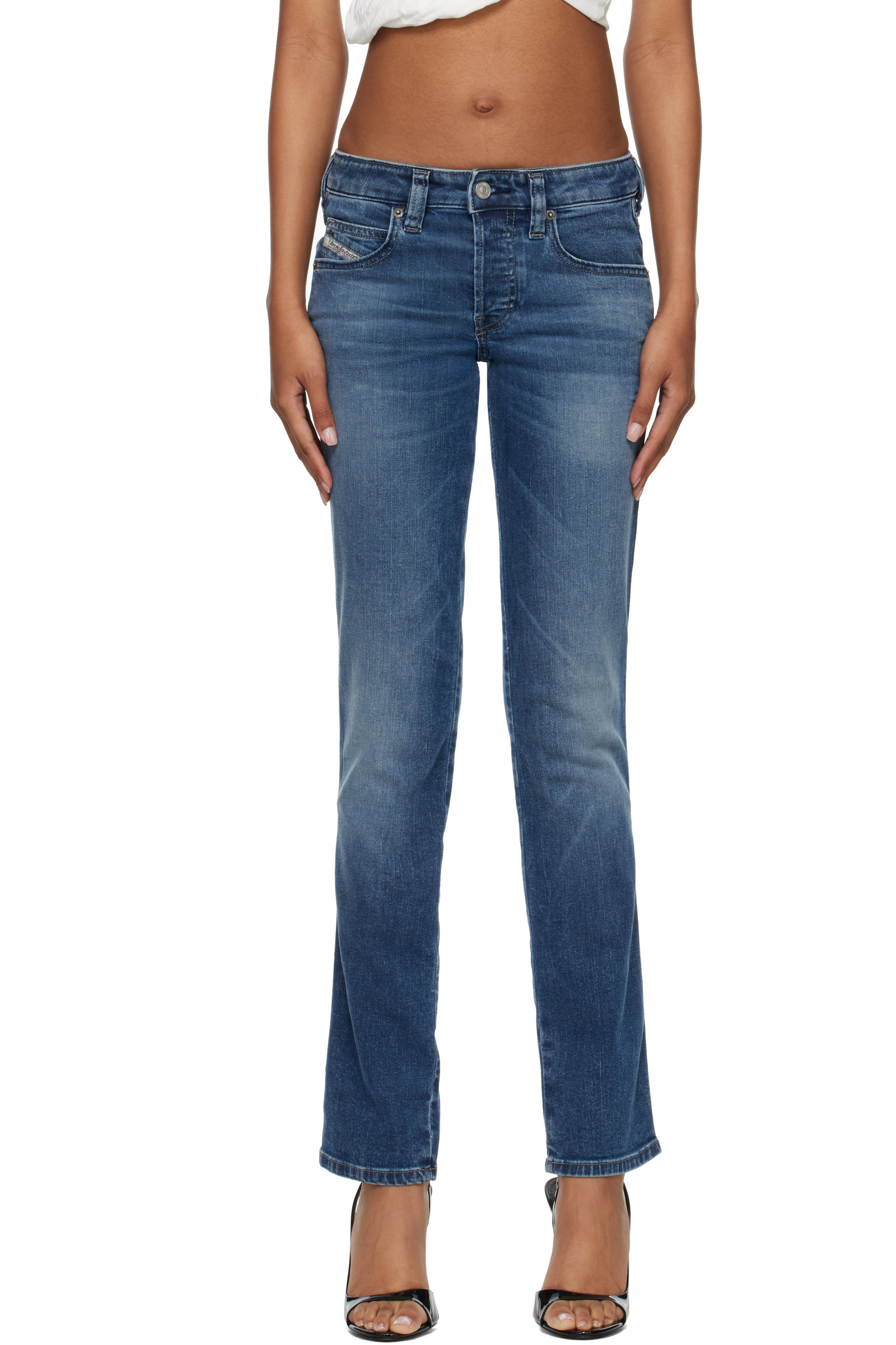 Diesel - Jean ajusté 1992 D-Jiann bleu à taille basse