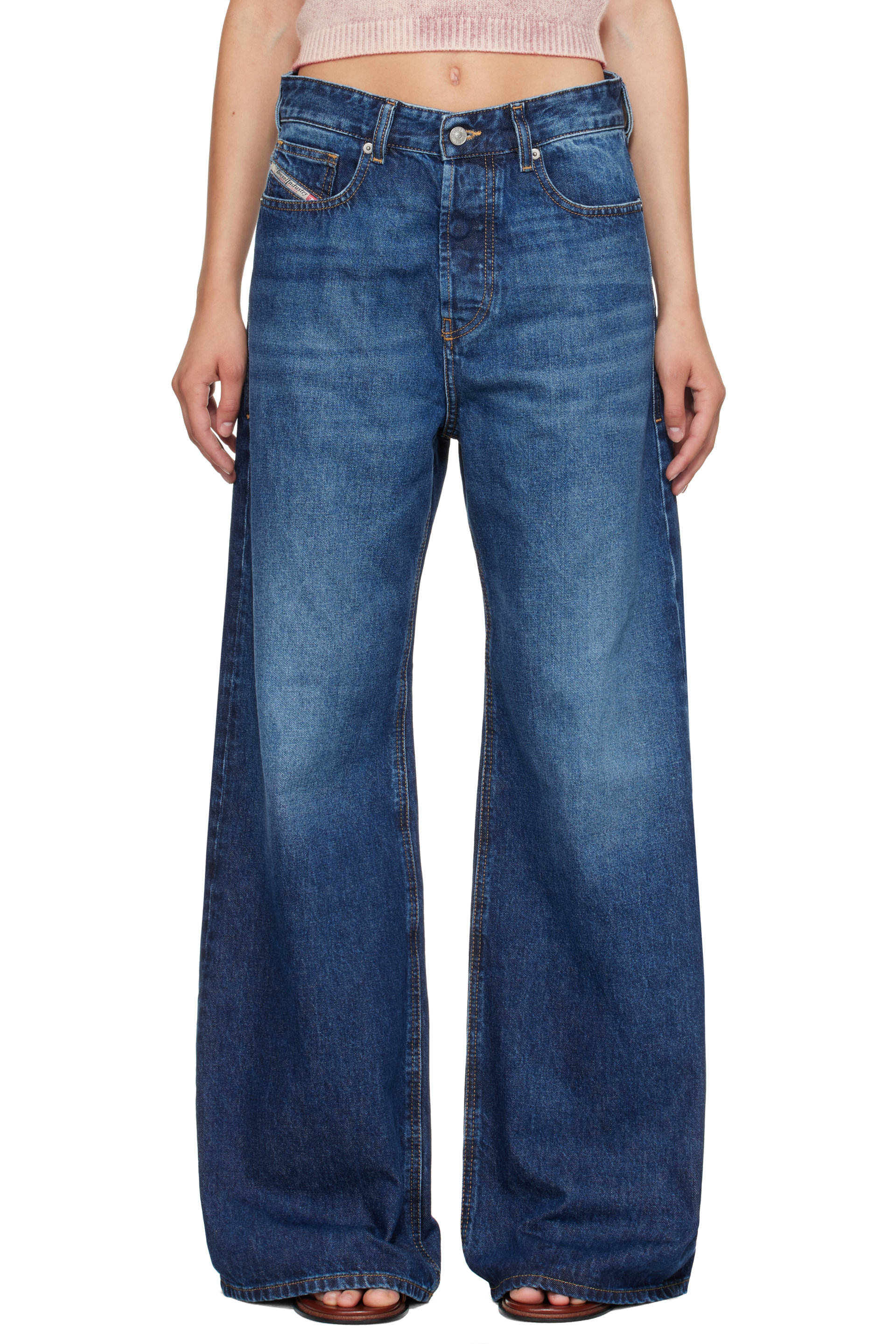 Diesel - Navy 1996 D-Sire Relaxed Jeans