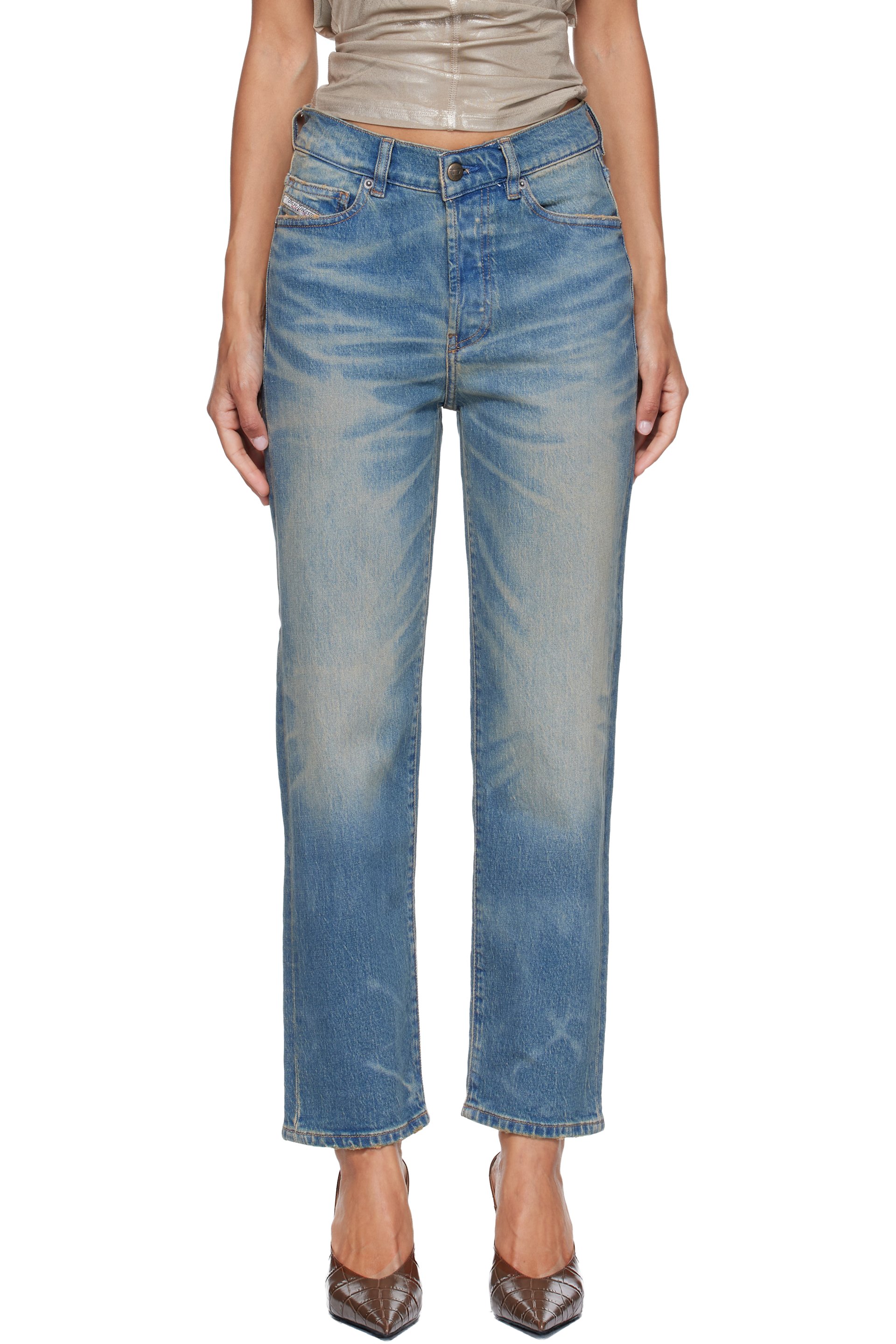 Diesel - Blue Regular High Waist 1981 D-Went Jeans