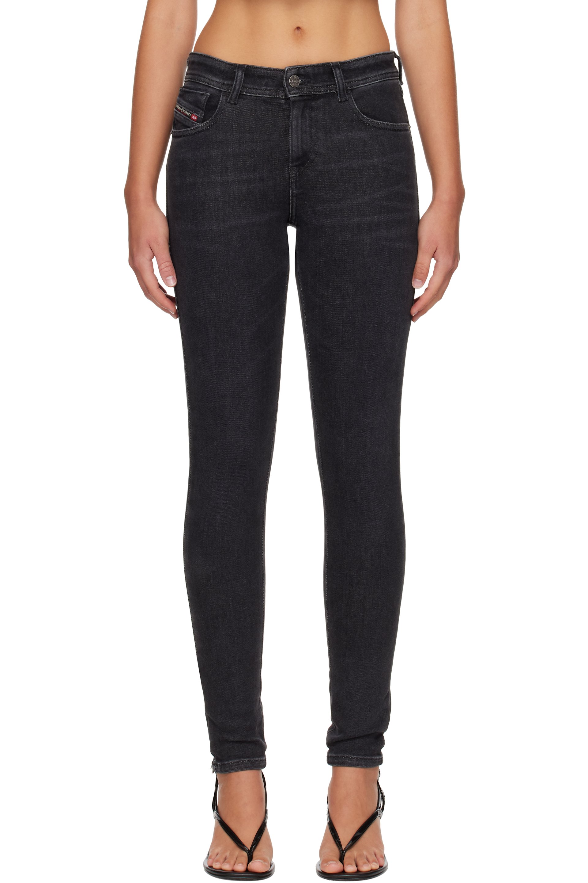 Diesel - Black Regular Waist 2017 Slandy Jeans