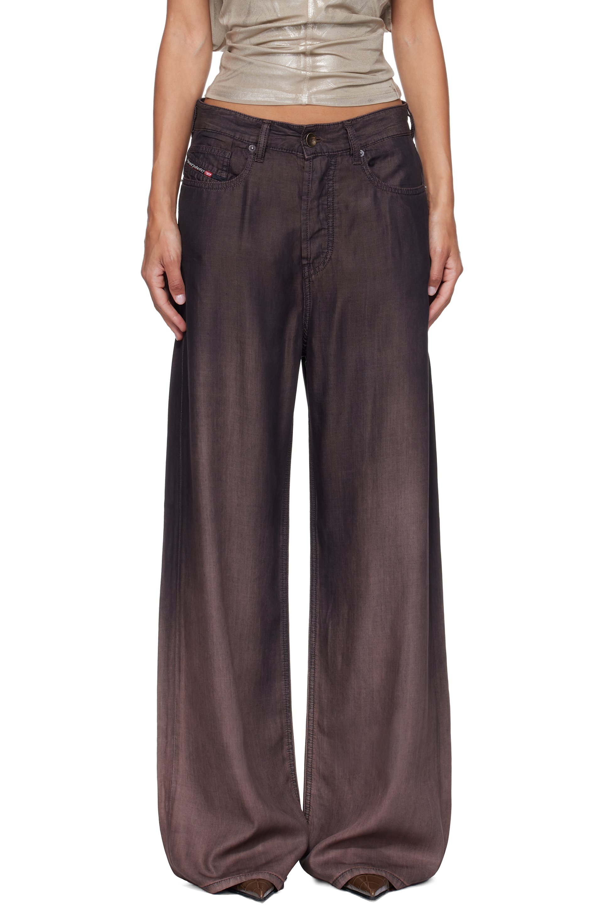 Diesel - Brown Relaxed Low Waist 1996 D-Sire Jeans