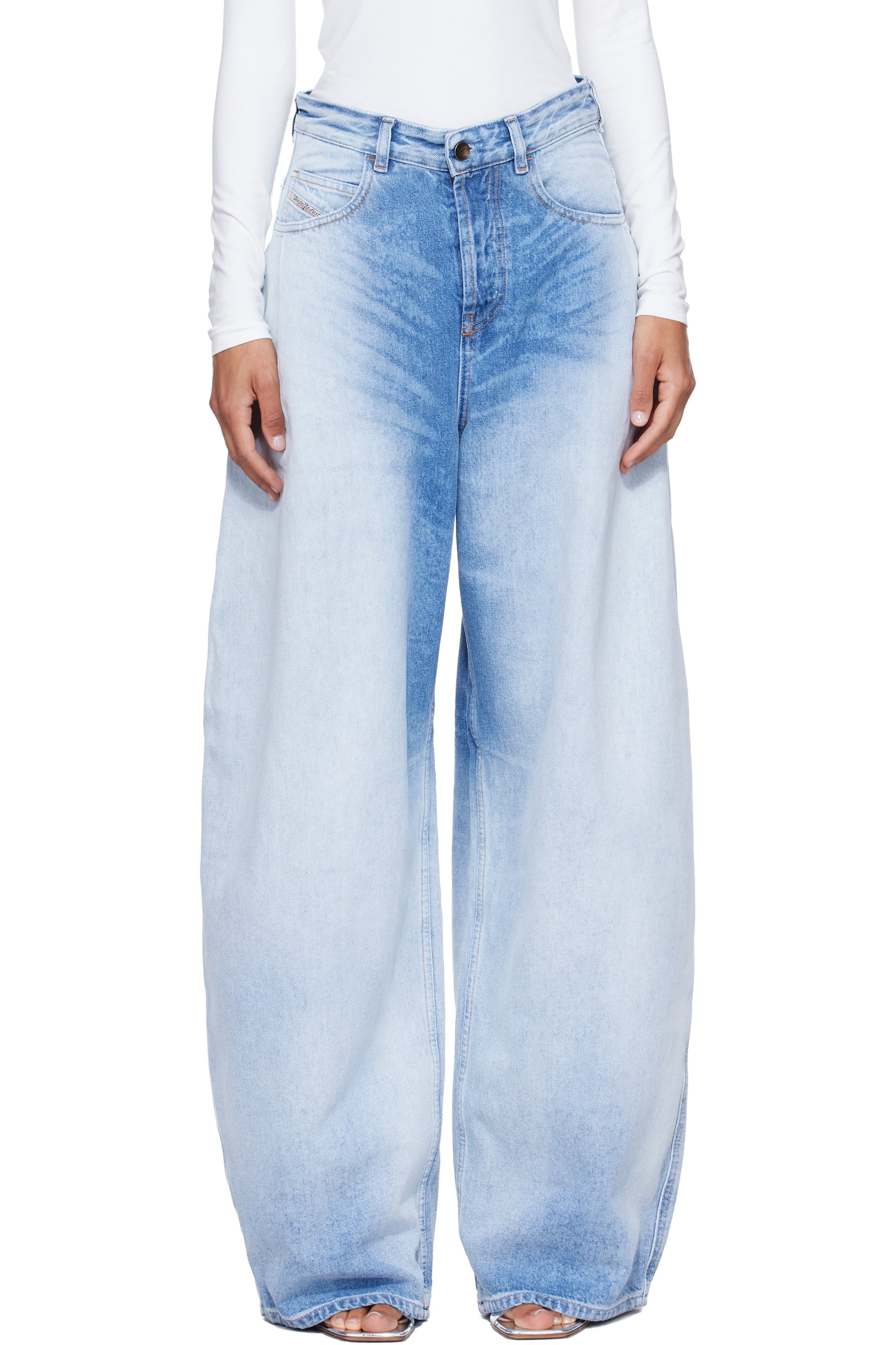 Diesel - Blue Relaxed High Waist 1987 D-Khelz Jeans