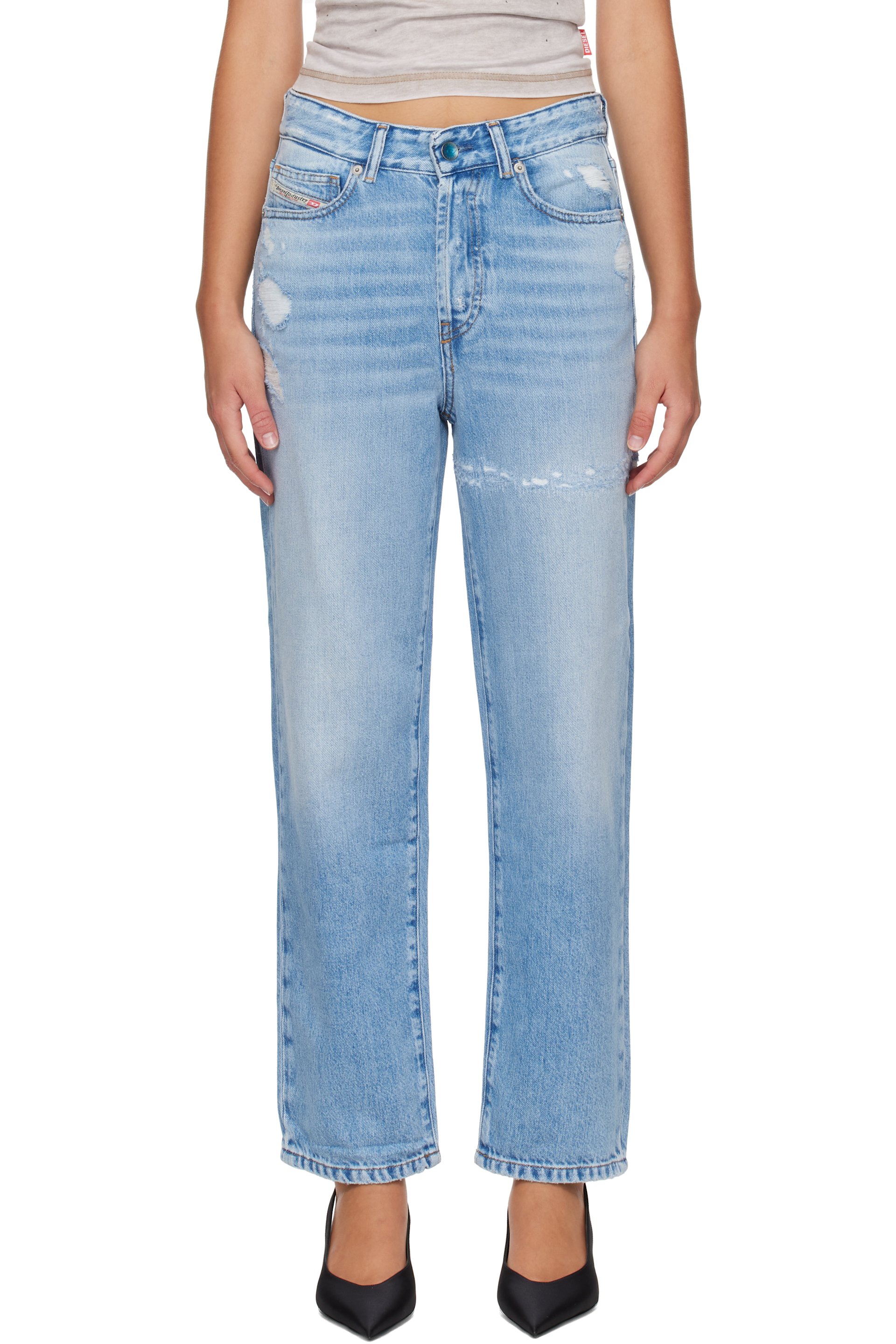 Diesel - Blue High Waist 1981 D-Went Jeans