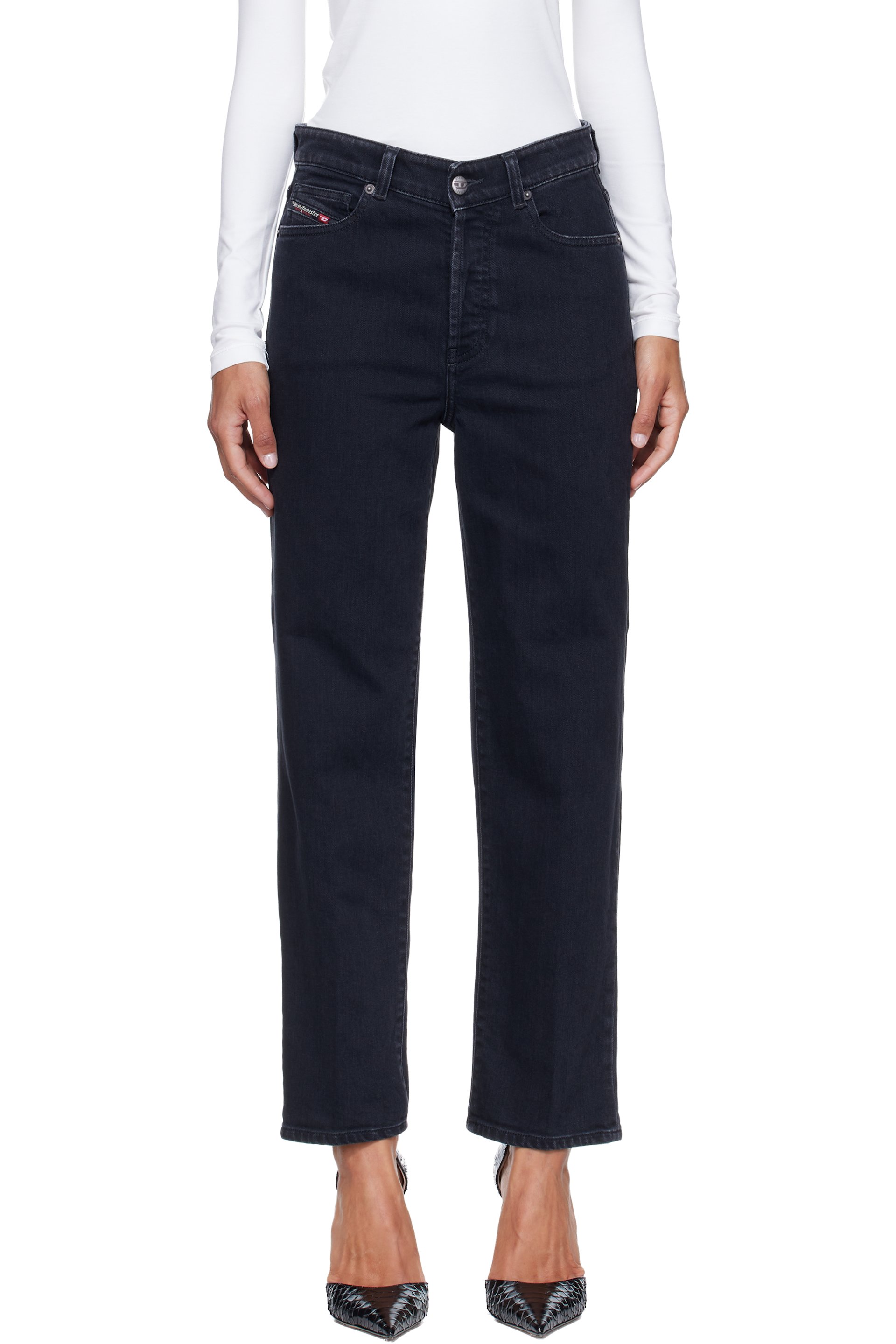 Diesel - Black Regular High Waist 1981 D-Went Jeans