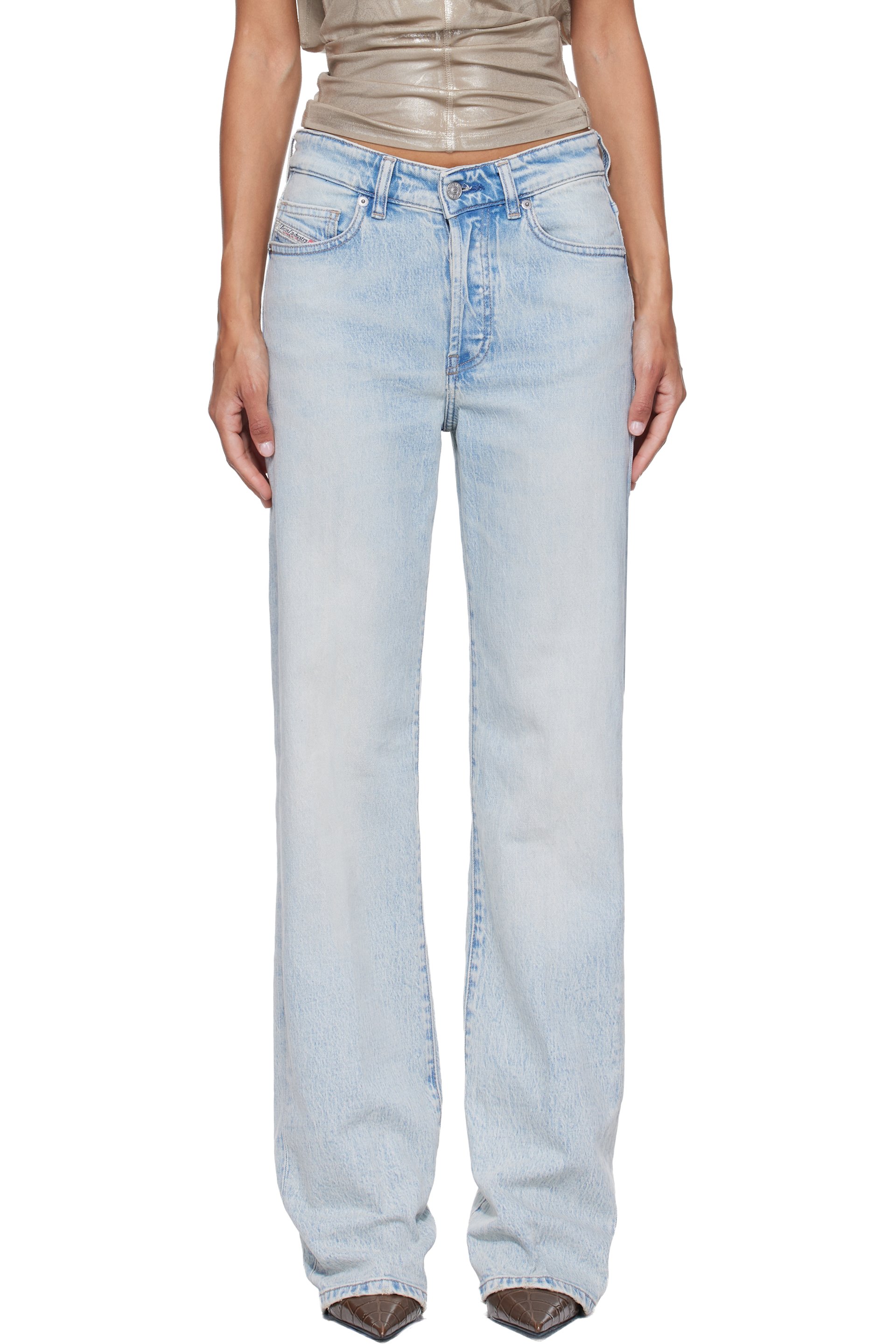 Diesel - Blue Regular High Waist 1971 D-Sent Jeans
