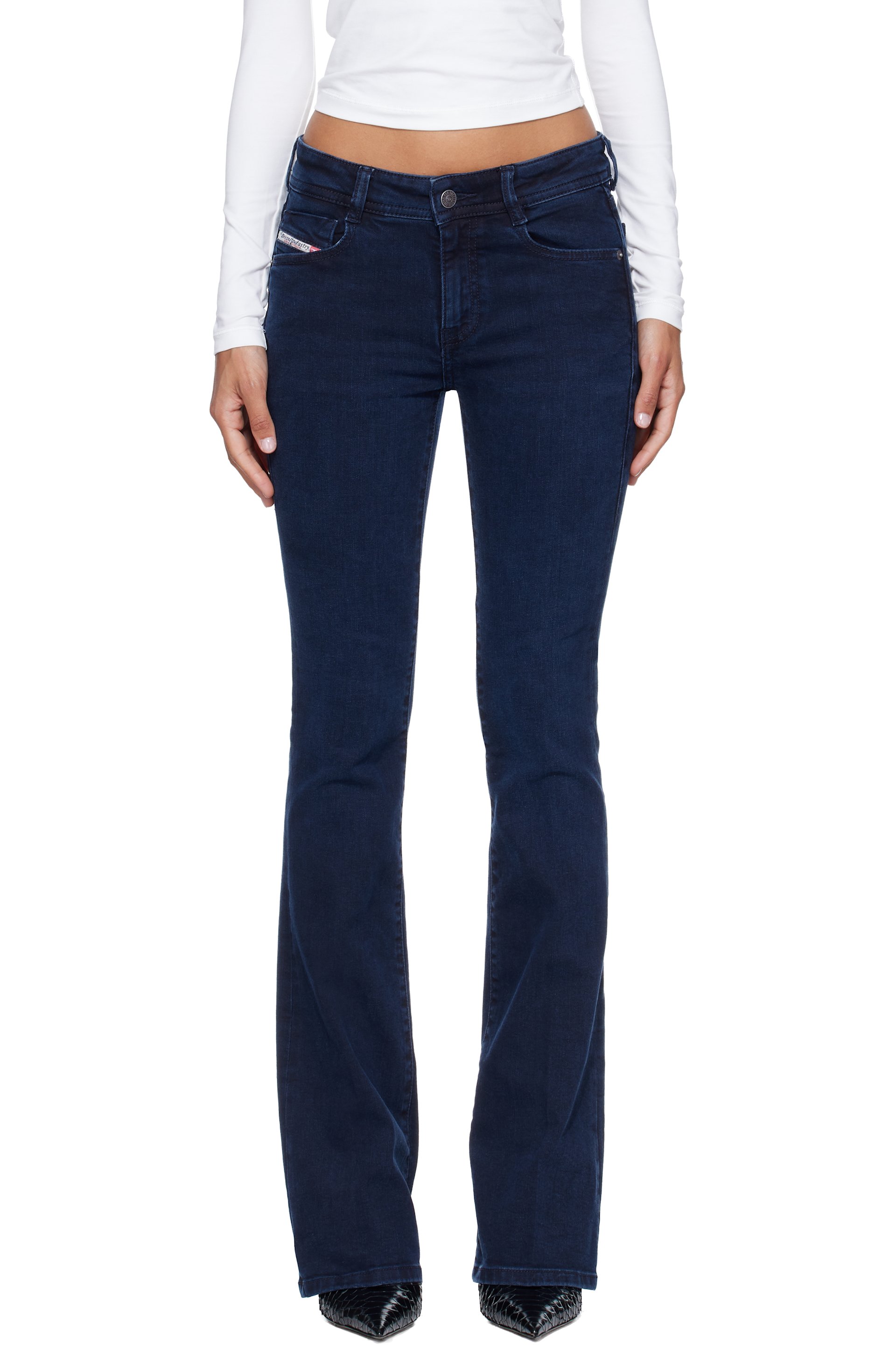 Diesel - Navy Bootcut Low Waist 1969 D-Ebbey Jeans