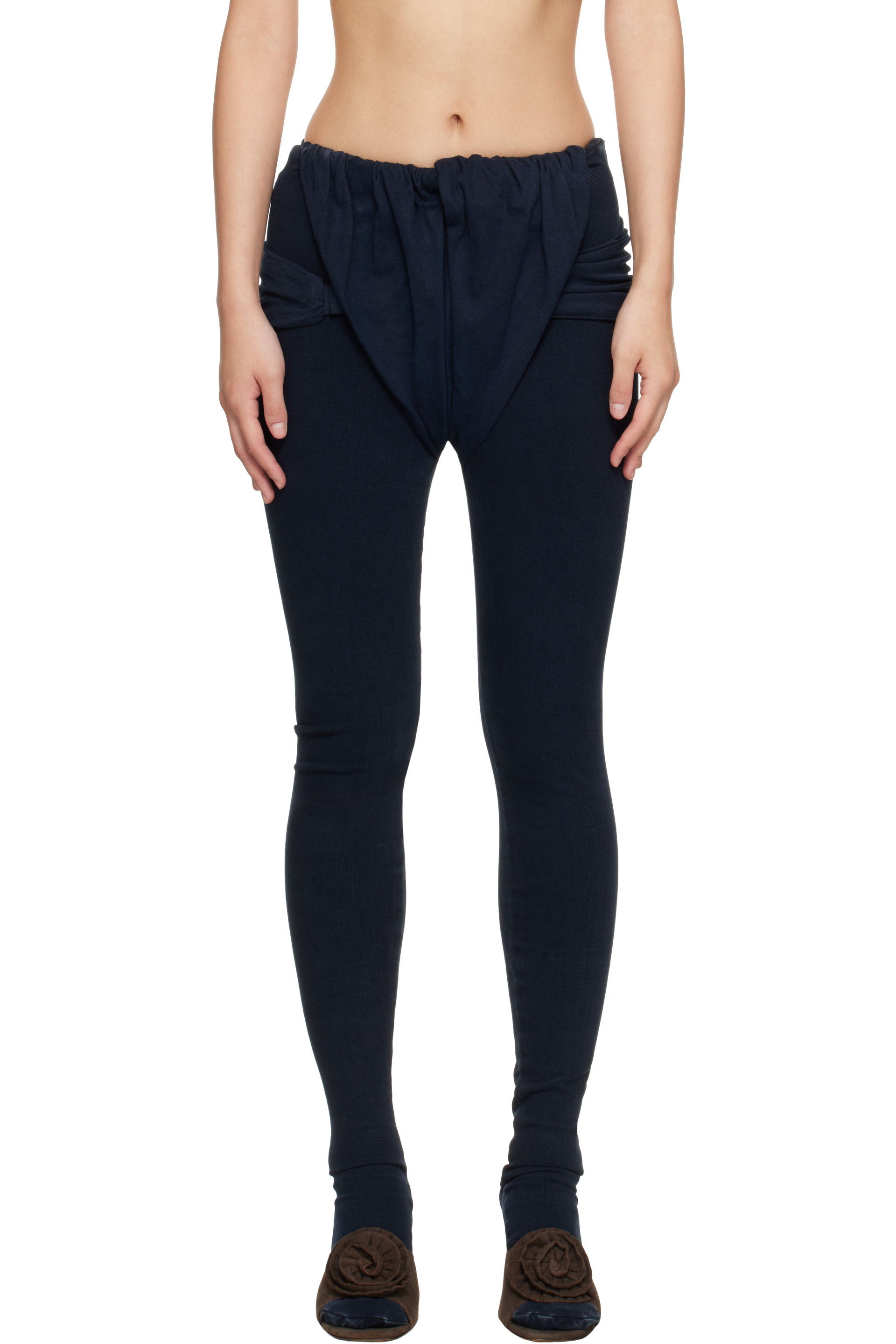 Diesel - Navy Skinny Regular Waist D-Velly Denim Leggings