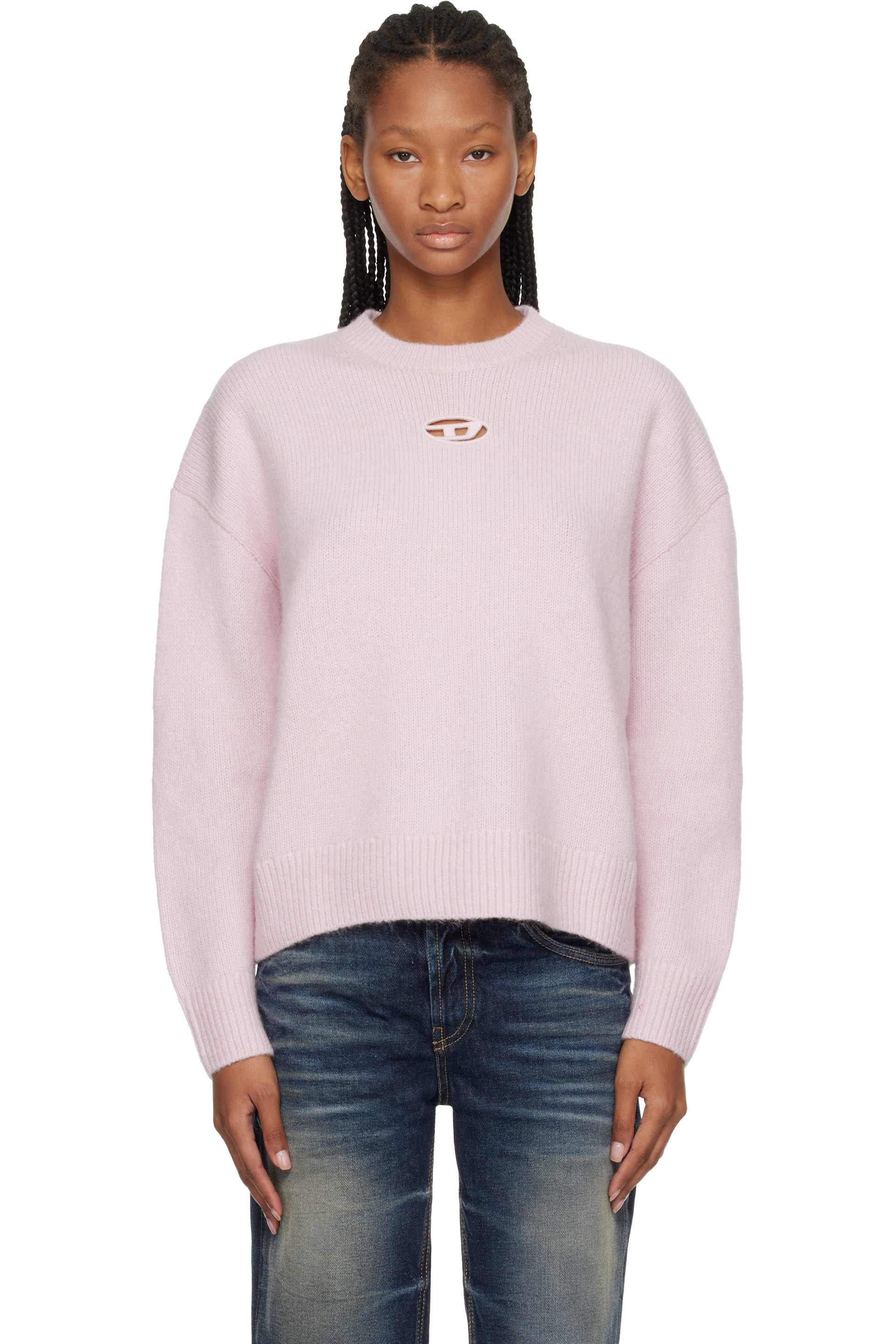 Diesel - Pink Wool & Alpaca Blend Sweater