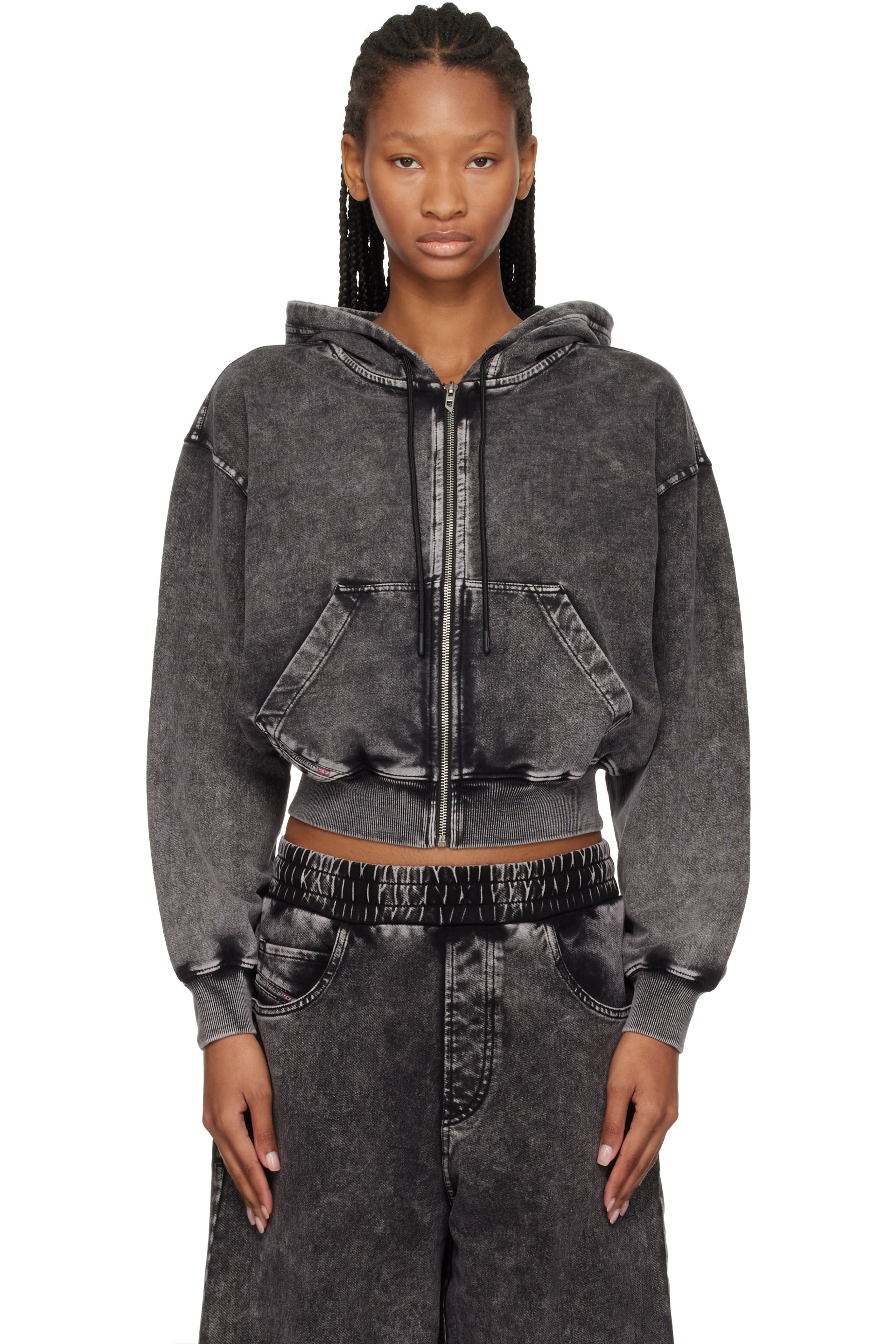 Diesel - Gray F-Elycy-Aa2 Hoodie