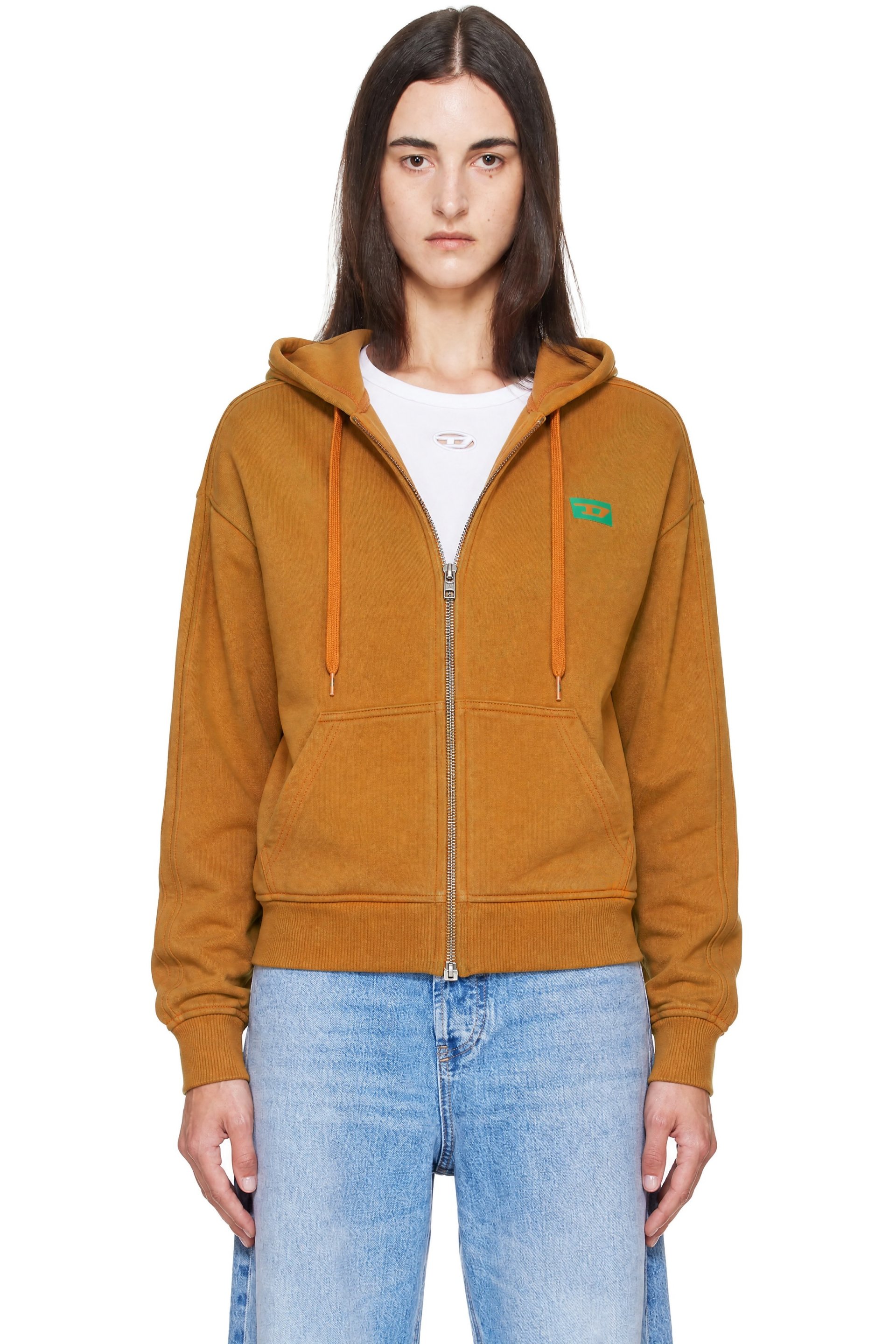 Diesel - Orange F-Bind Hoodie