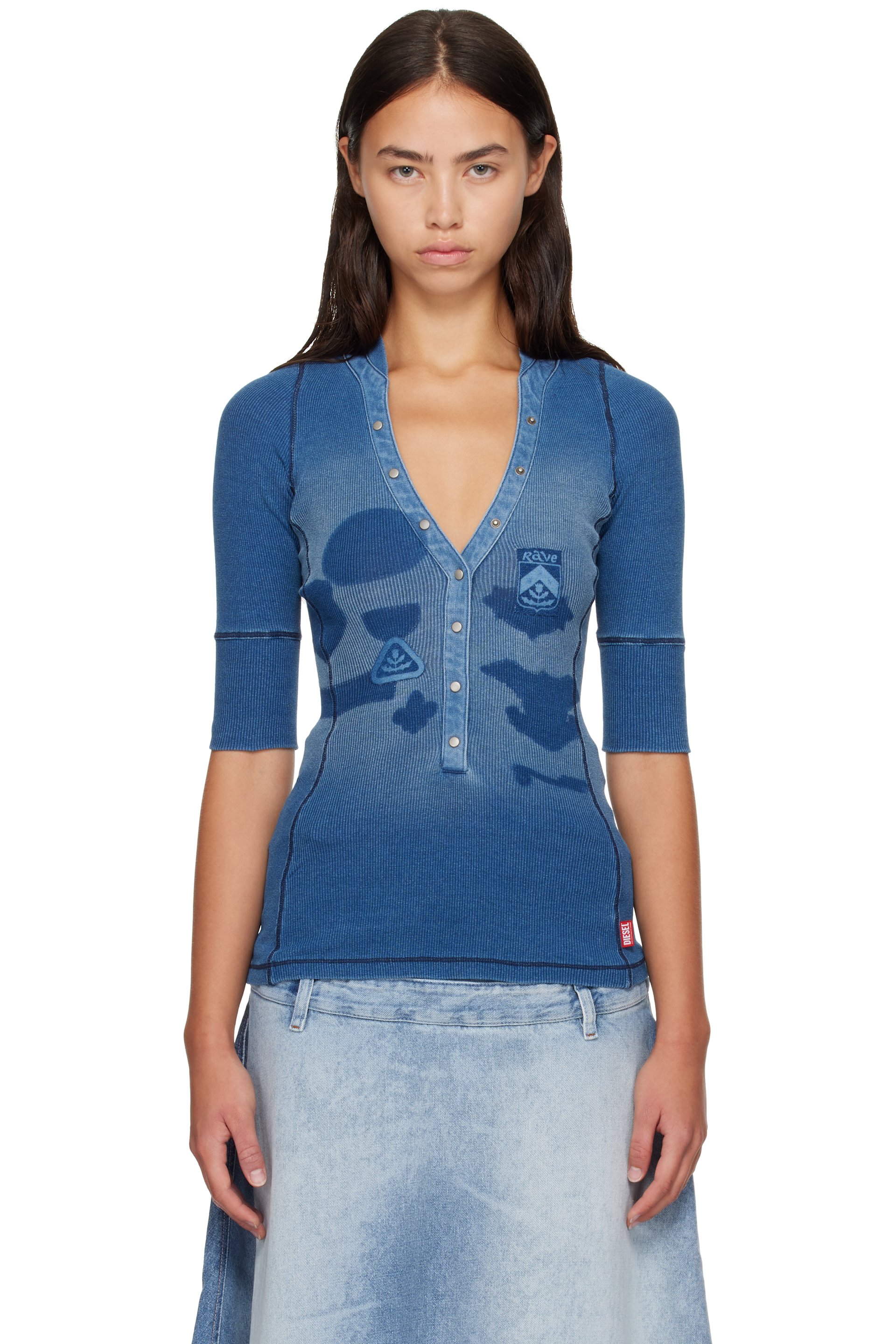 Diesel - Blue Shadow-Patch Henley