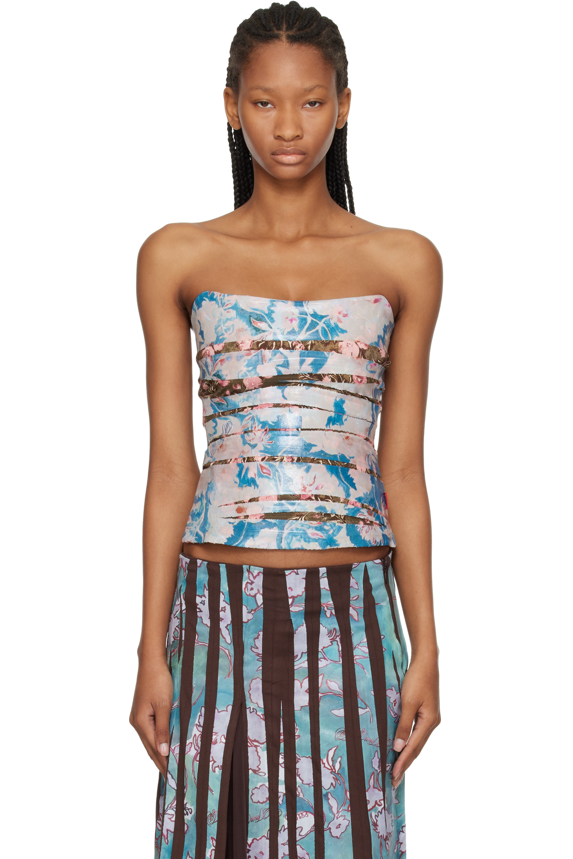 Diesel - Blue & Pink T-Laxe Top