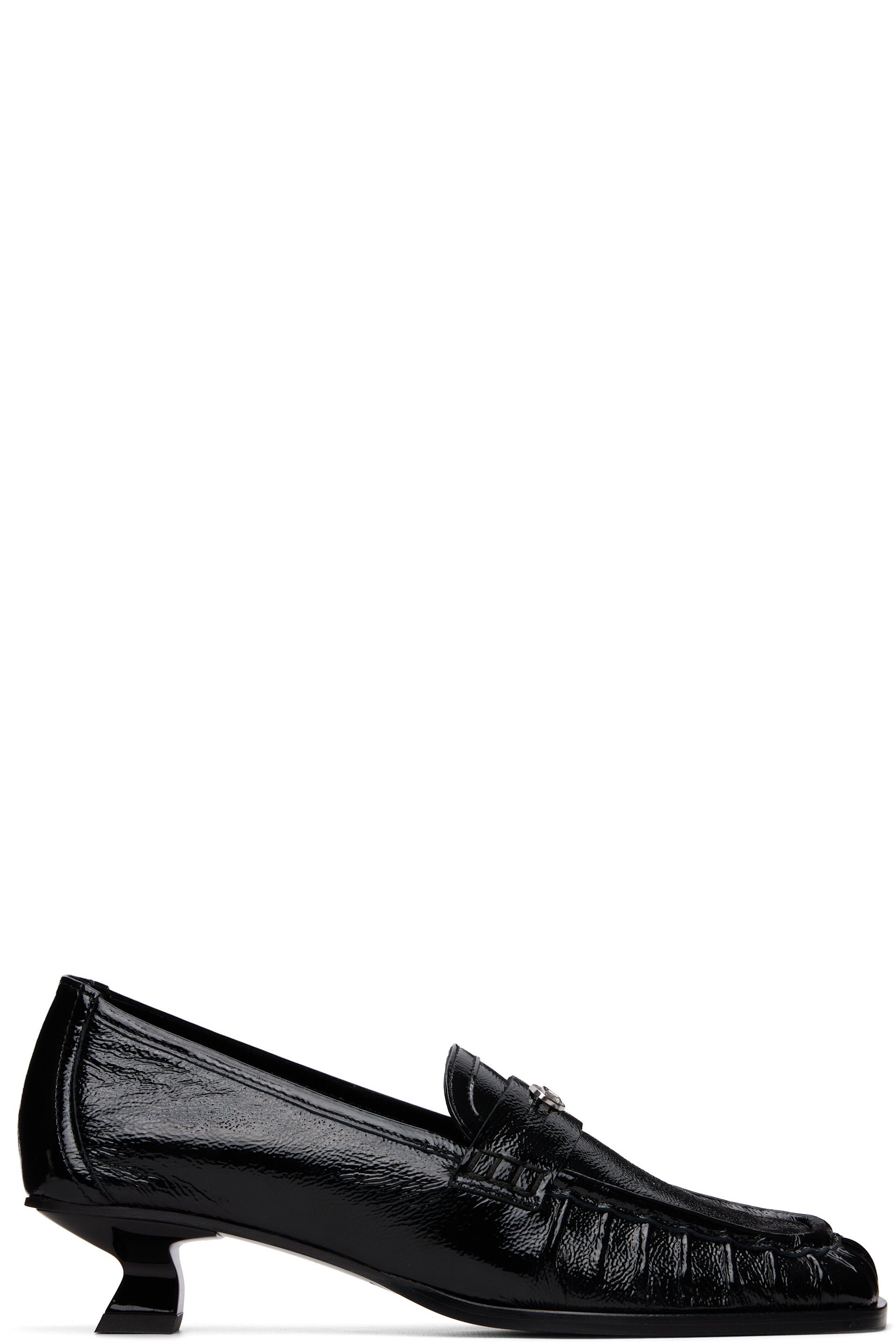 Diesel - Black D-Amber-Penny Naplak Leather Loafer Heels