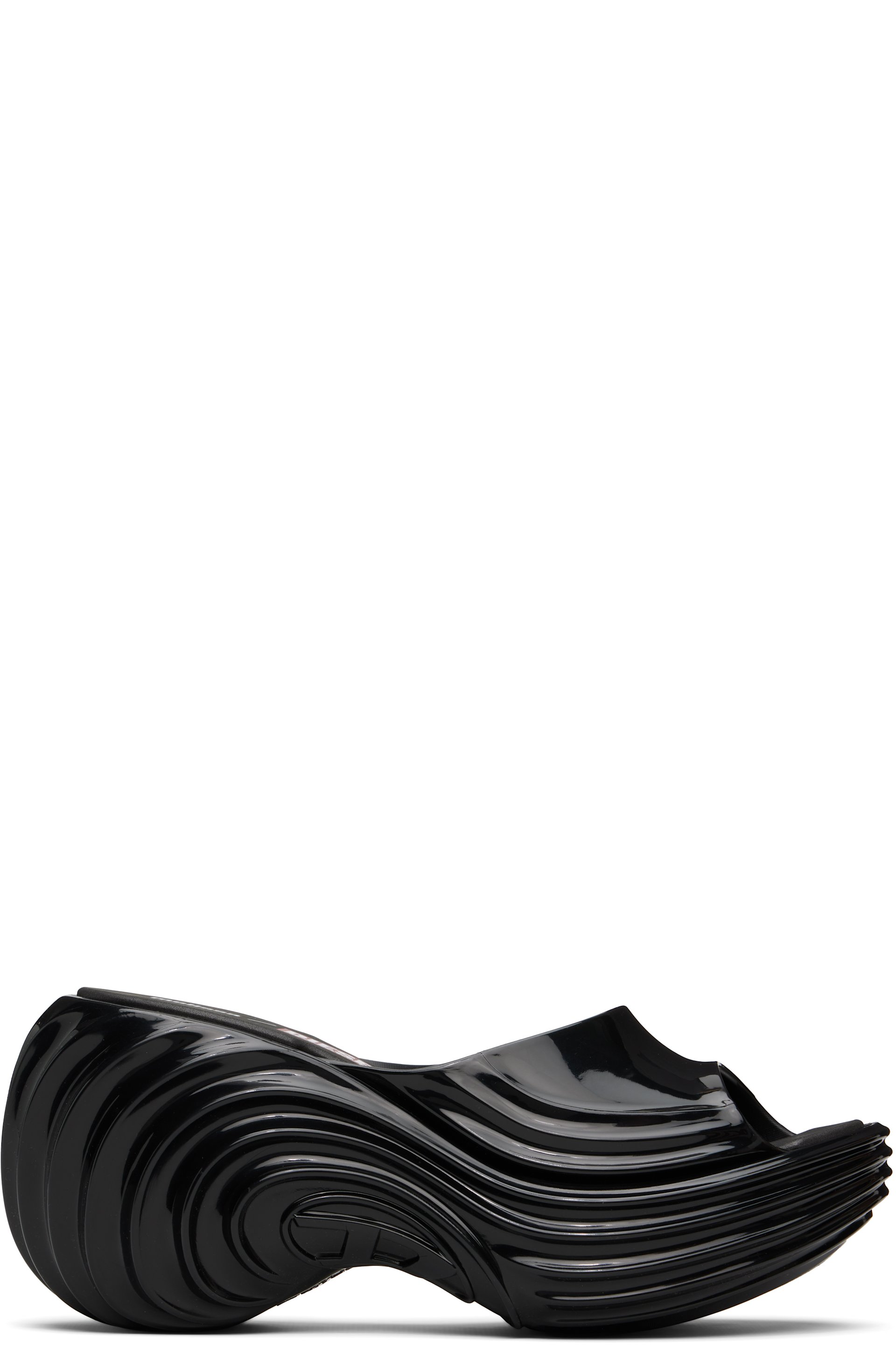 Diesel - Black Melissa Edition Platform Mule Heeled Sandals