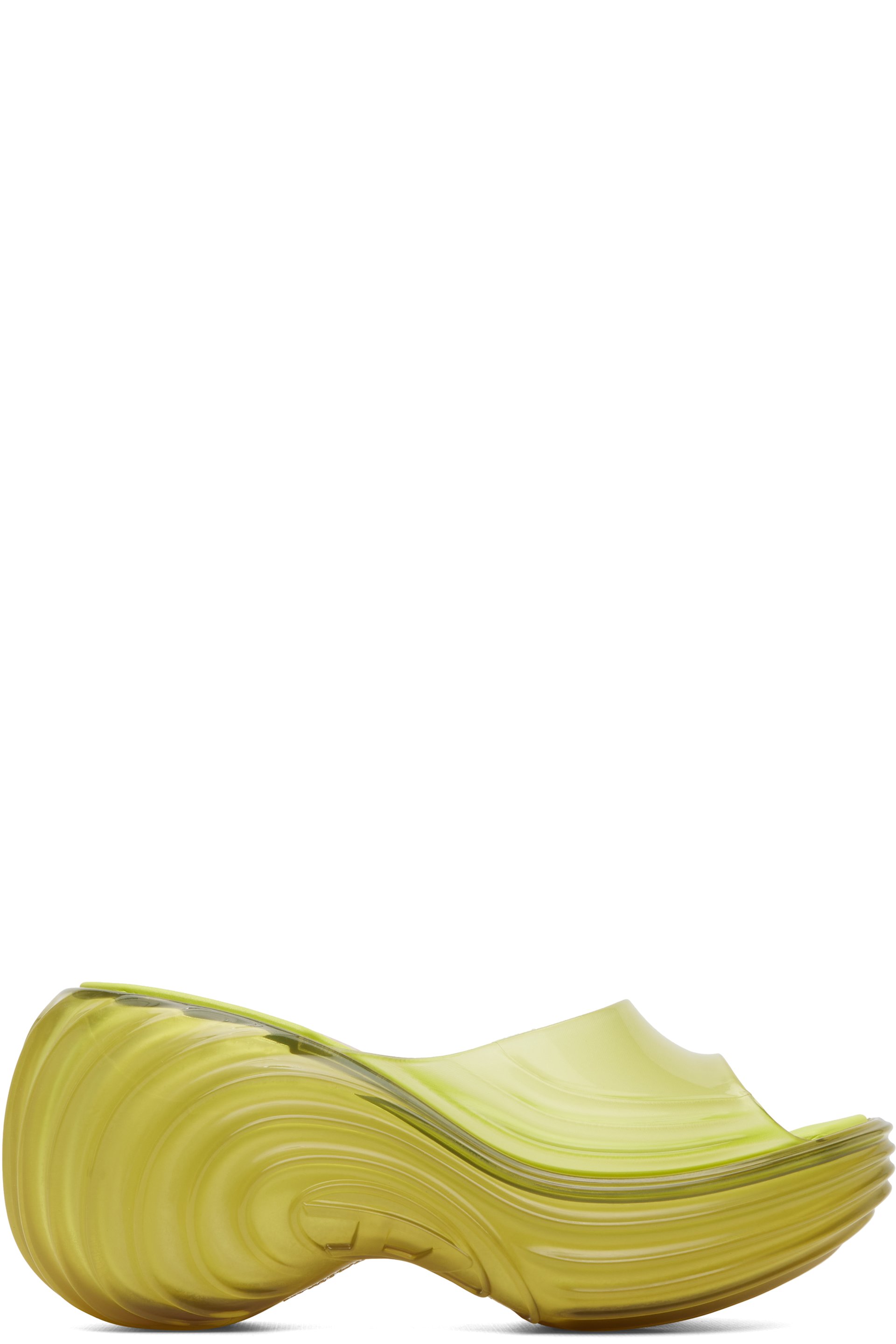 Diesel - Yellow Melissa Edition Platform Mule Heeled Sandals