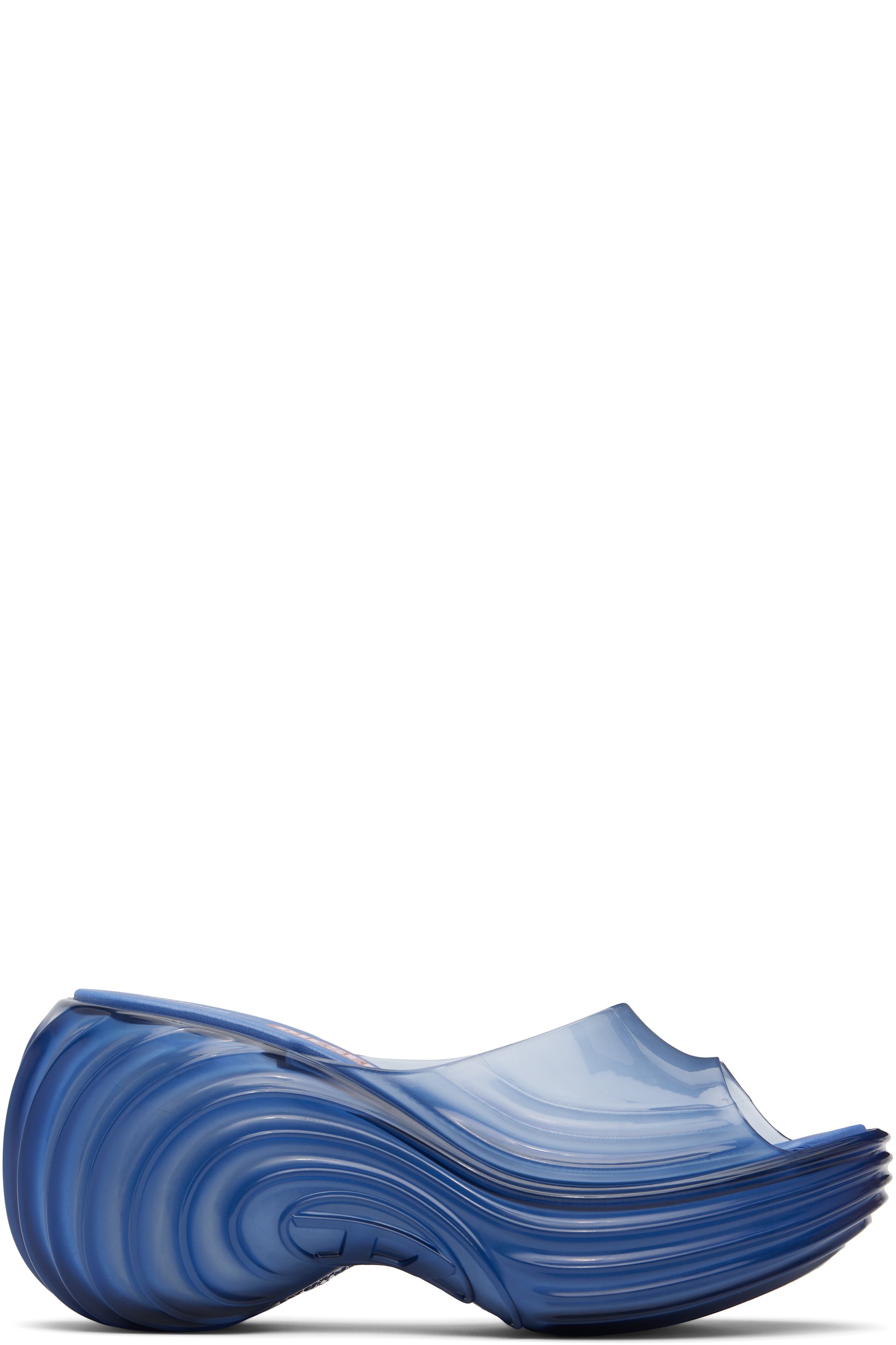 Diesel - Blue Melissa Edition Platform Mule Heeled Sandals