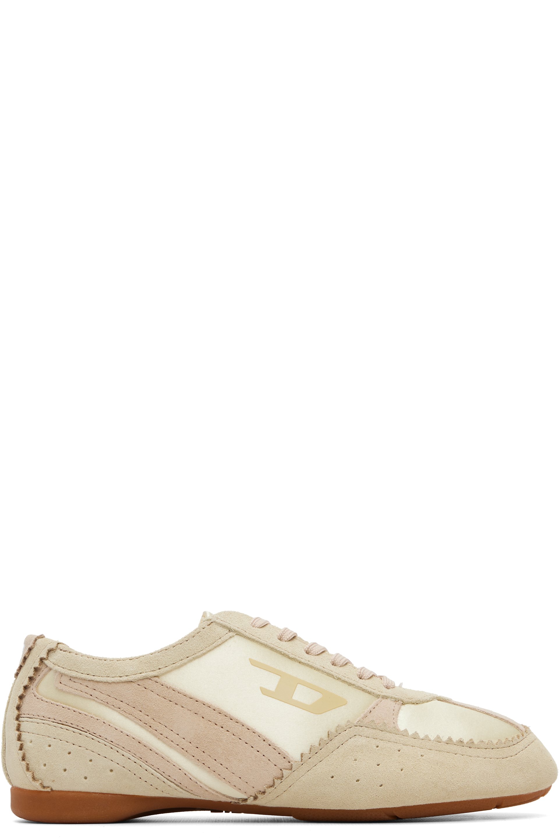 Diesel - Beige D-Mile-Flat Sneakers