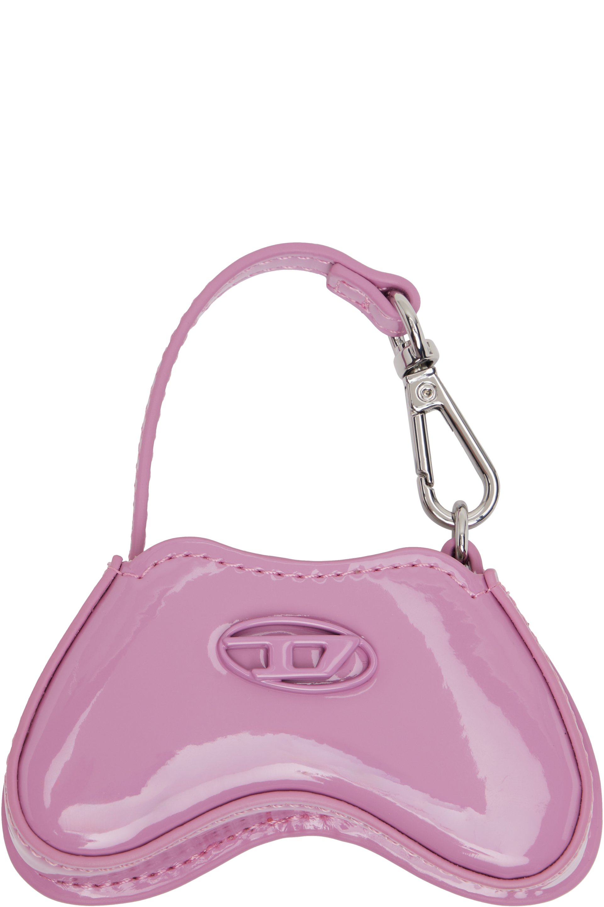 Diesel - Pink Glossy Mirror Bag Charm