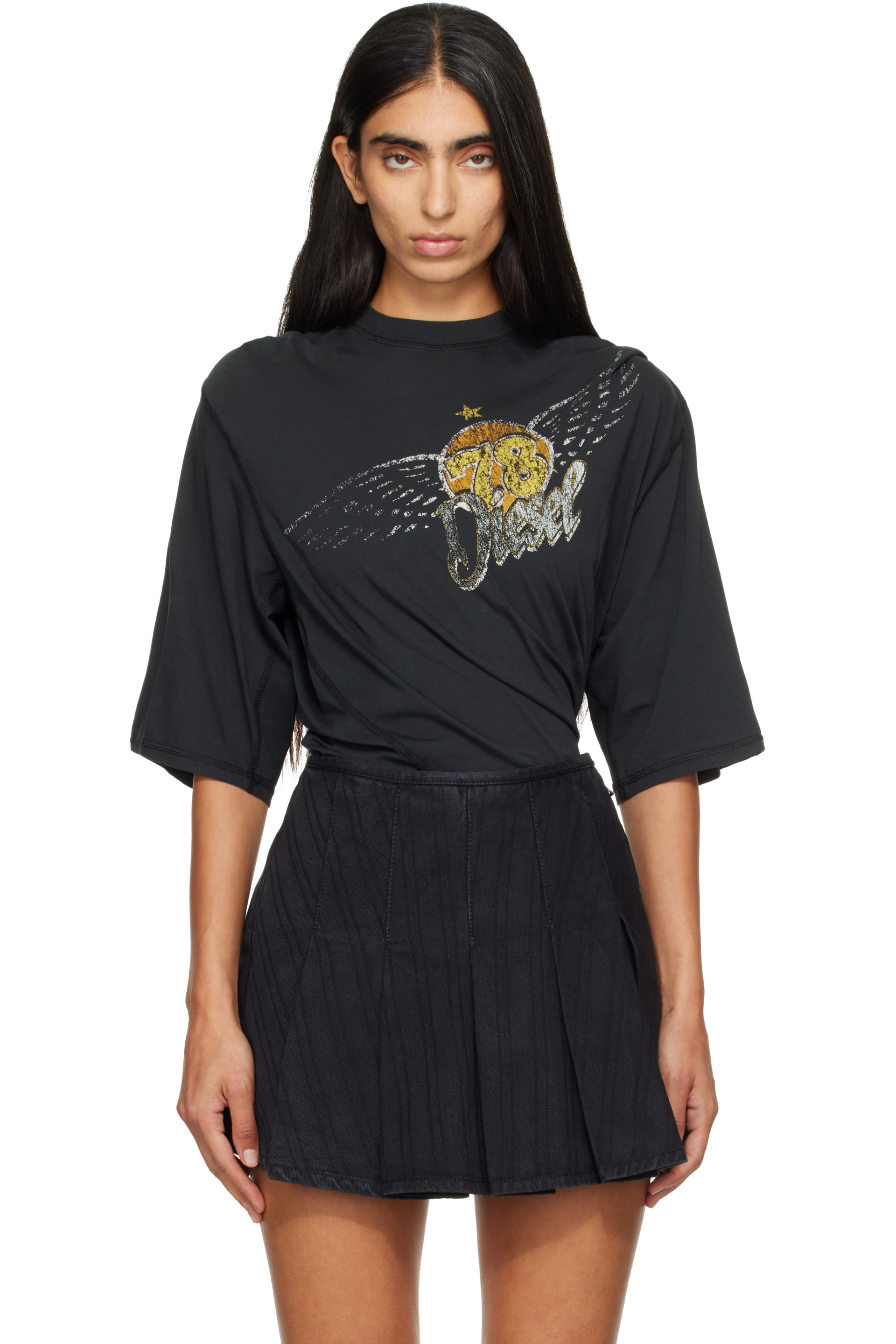 Diesel - Black Concert Graphics Bodysuit