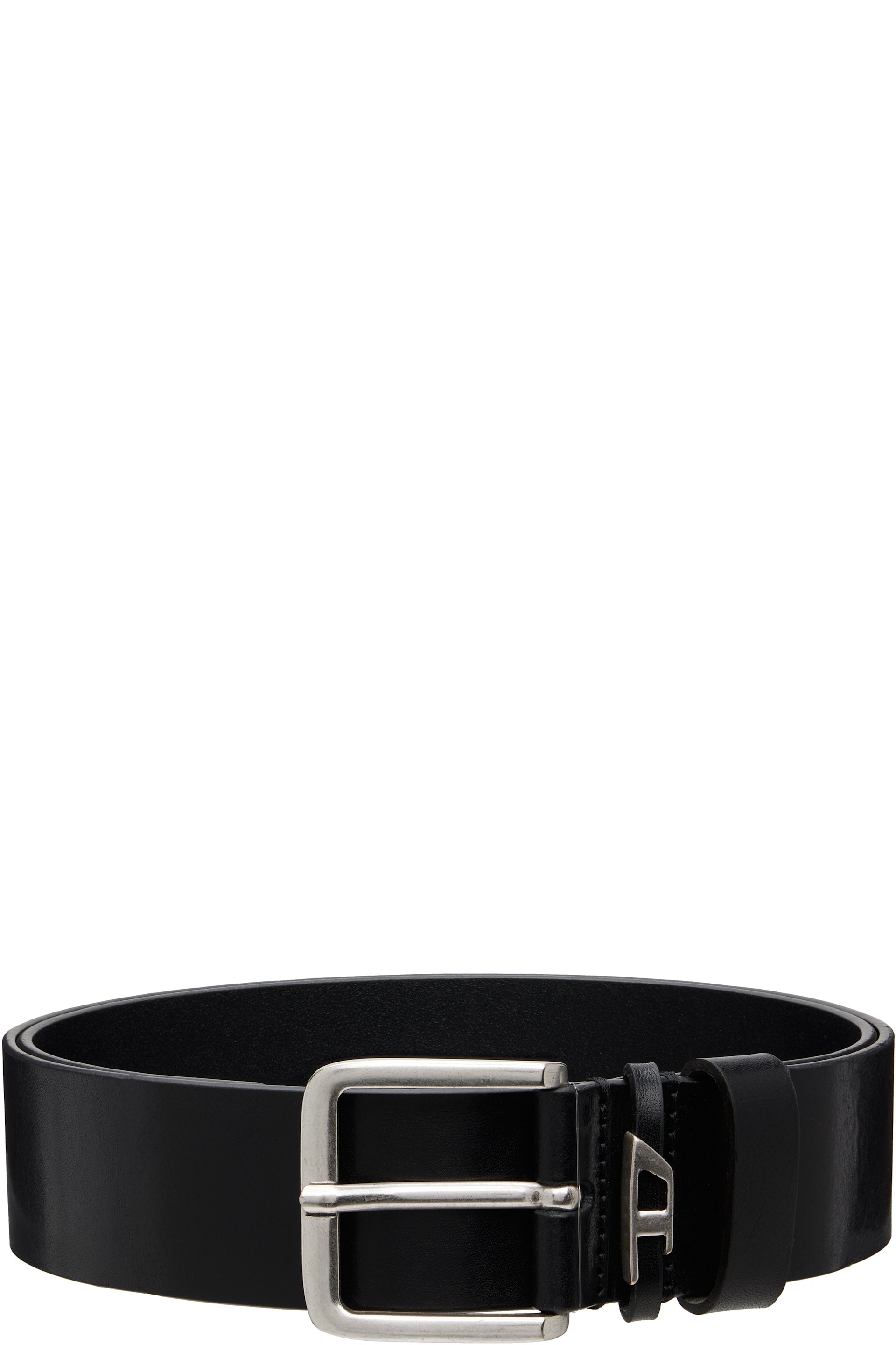 Diesel - Black 4cm Crinkle Leather Belt