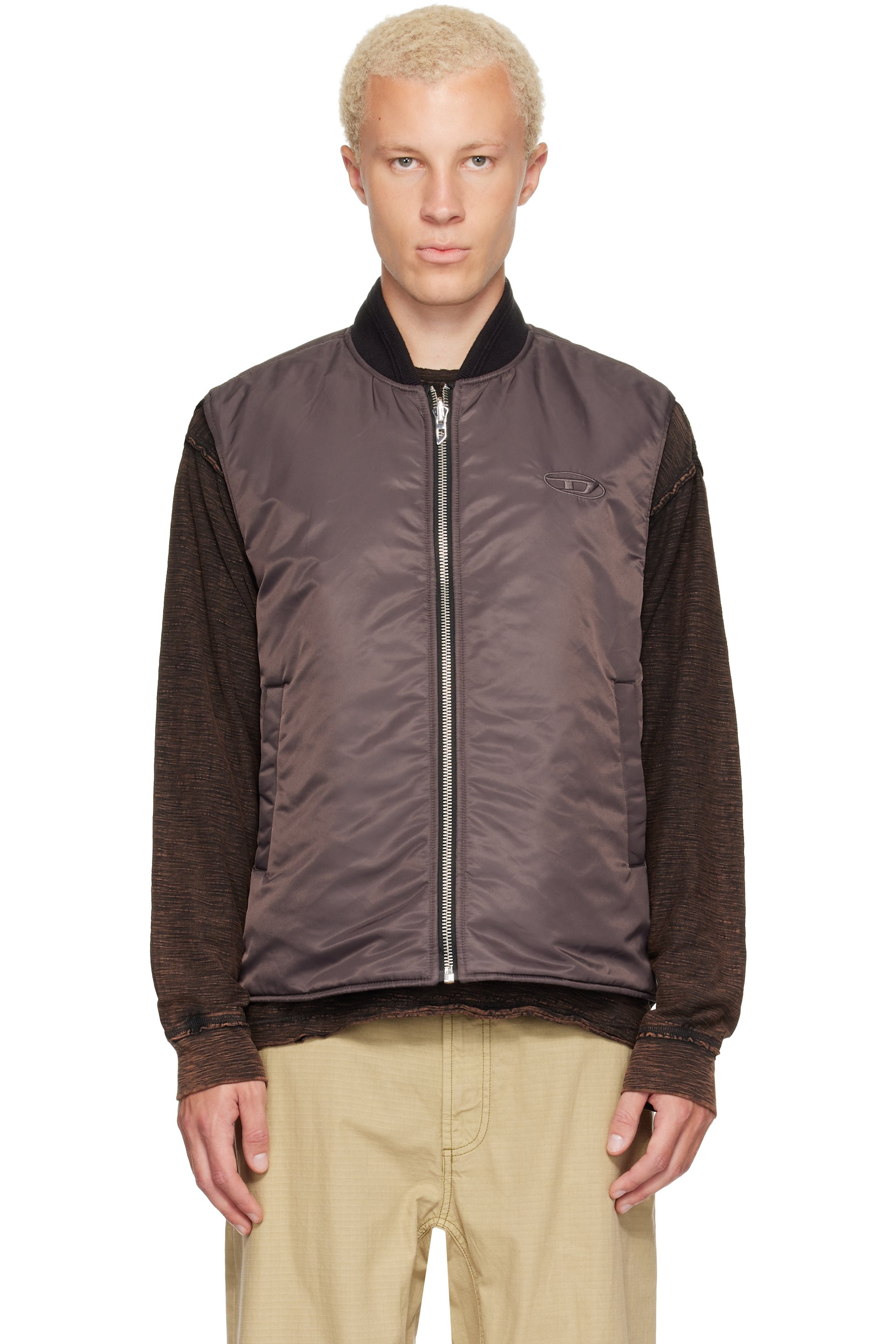 Diesel - Black W-Type-D1 Reversible Vest