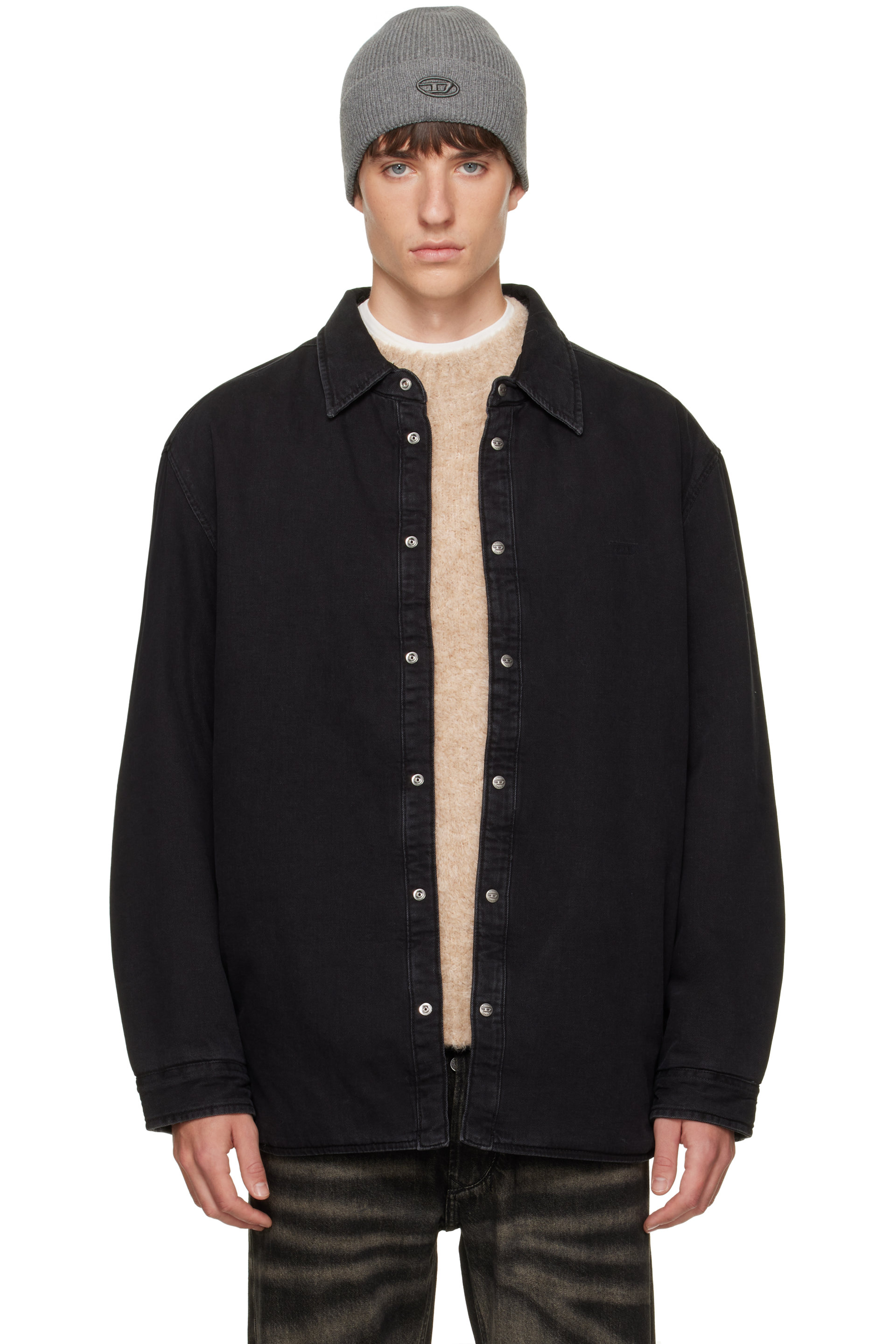 Diesel - Black D-Flaim-D Denim Overshirt
