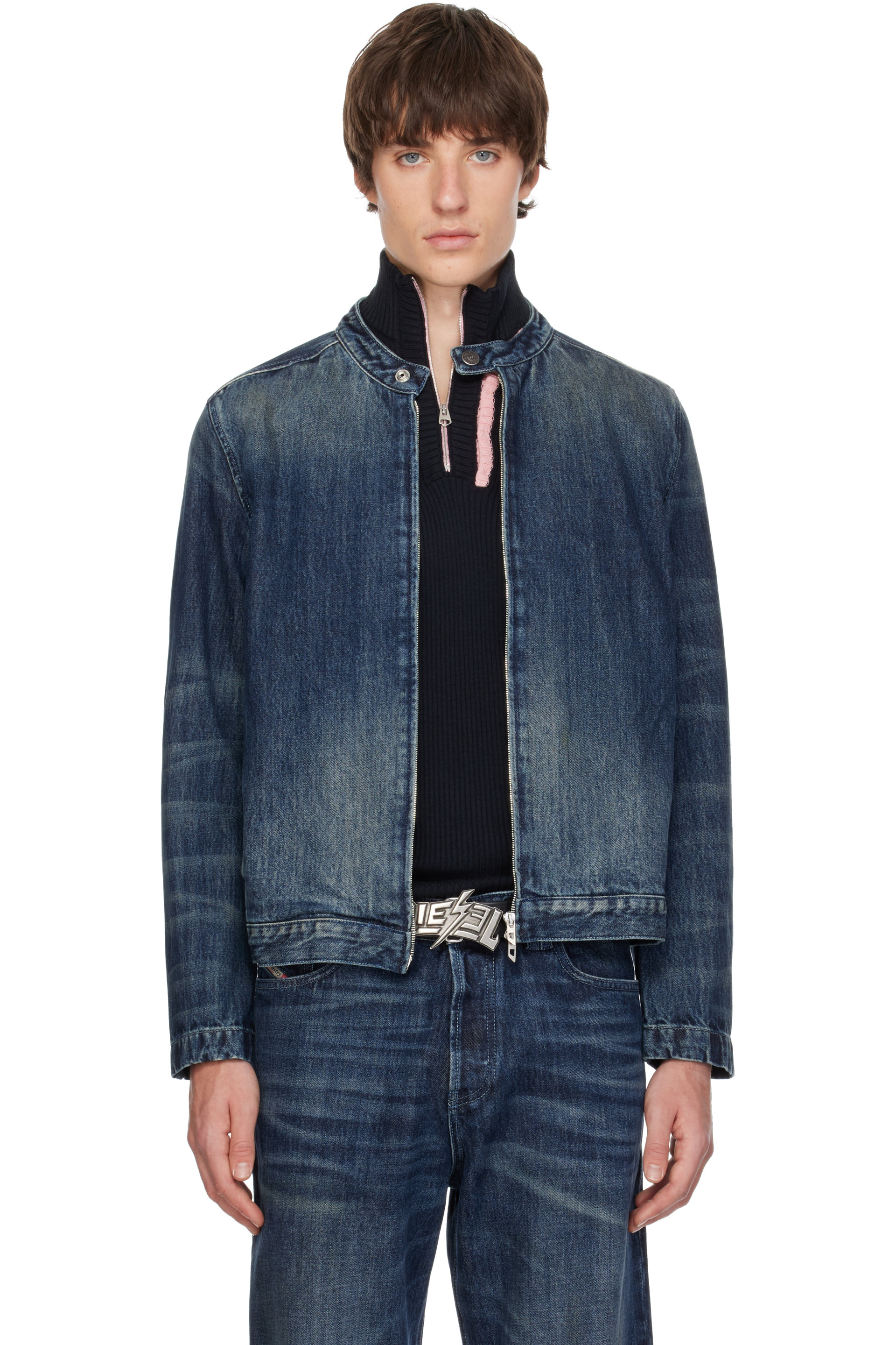 Diesel - Blouson Glory-FSJ bleu en denim