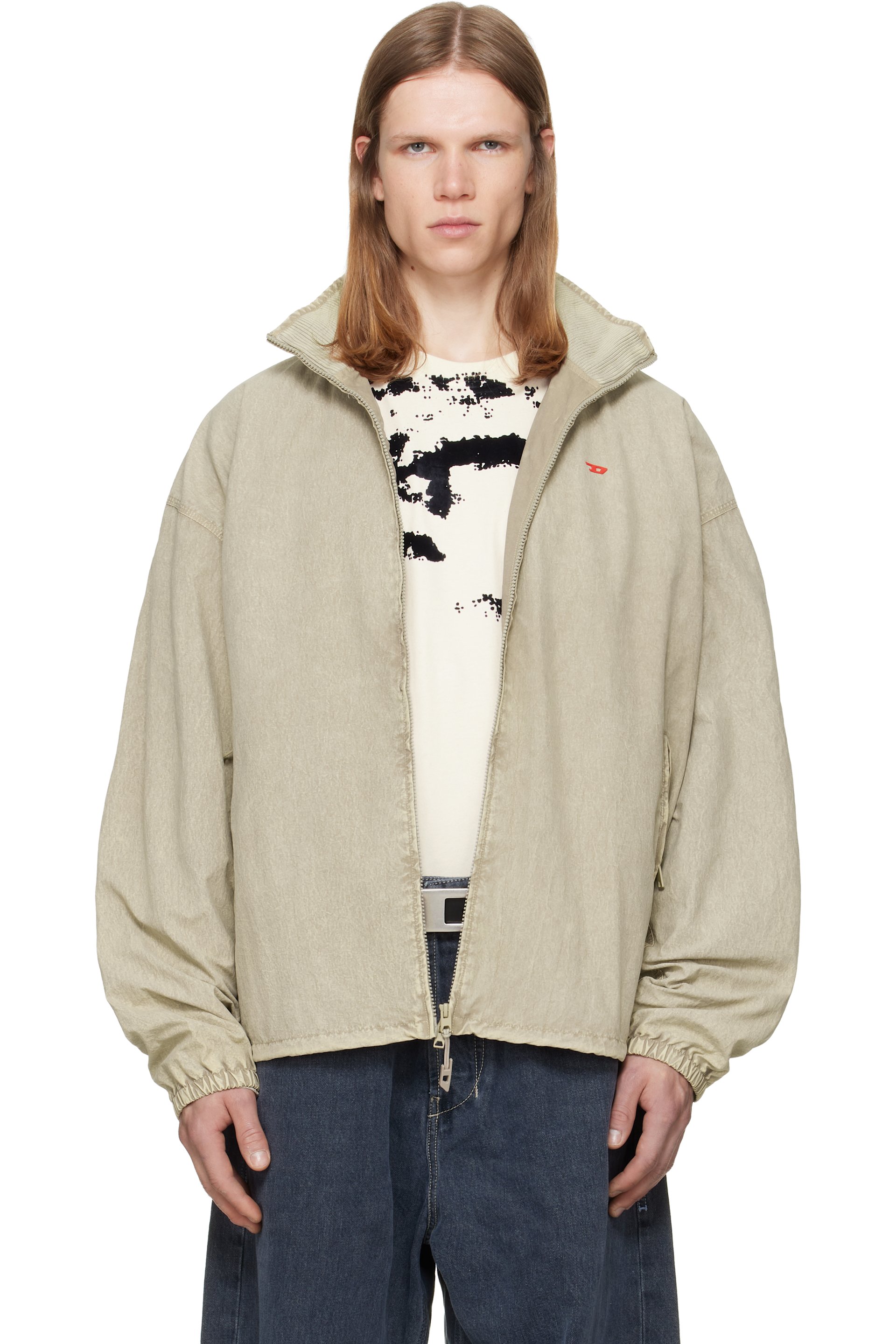 Diesel - Beige Treated Taslan Jacket