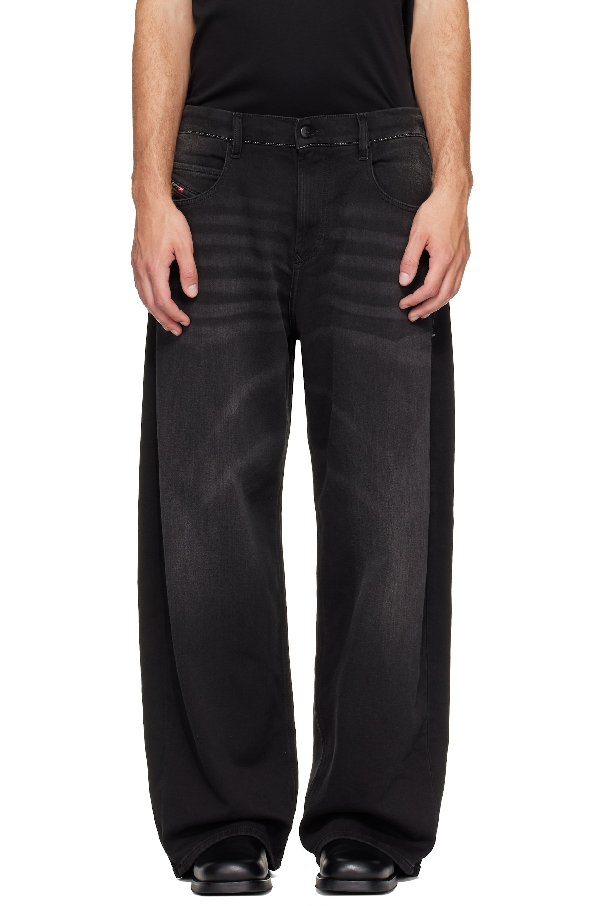 Diesel - Black 2097 D-Enim-M Joggjeans Trousers